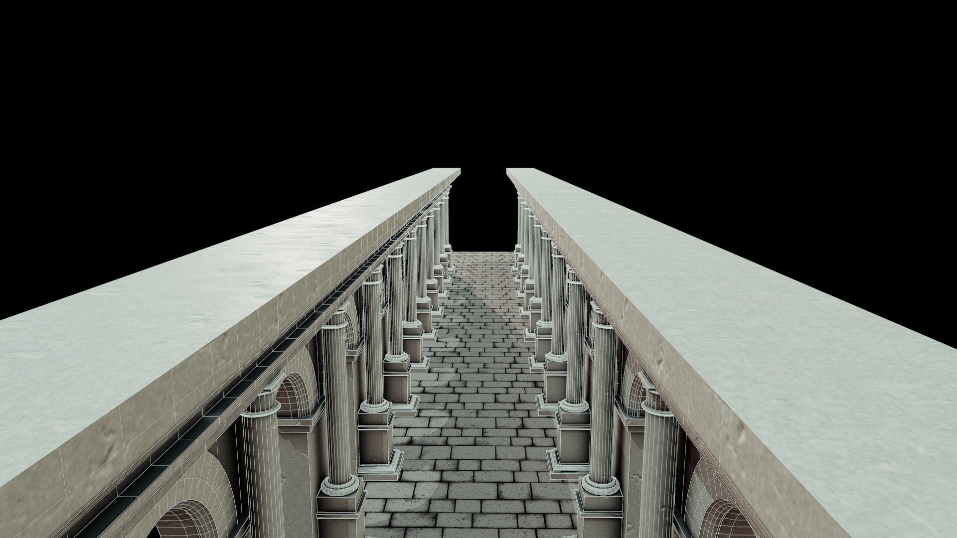 Stone Arch - Tutorial Included Low-poly 3D model_13
