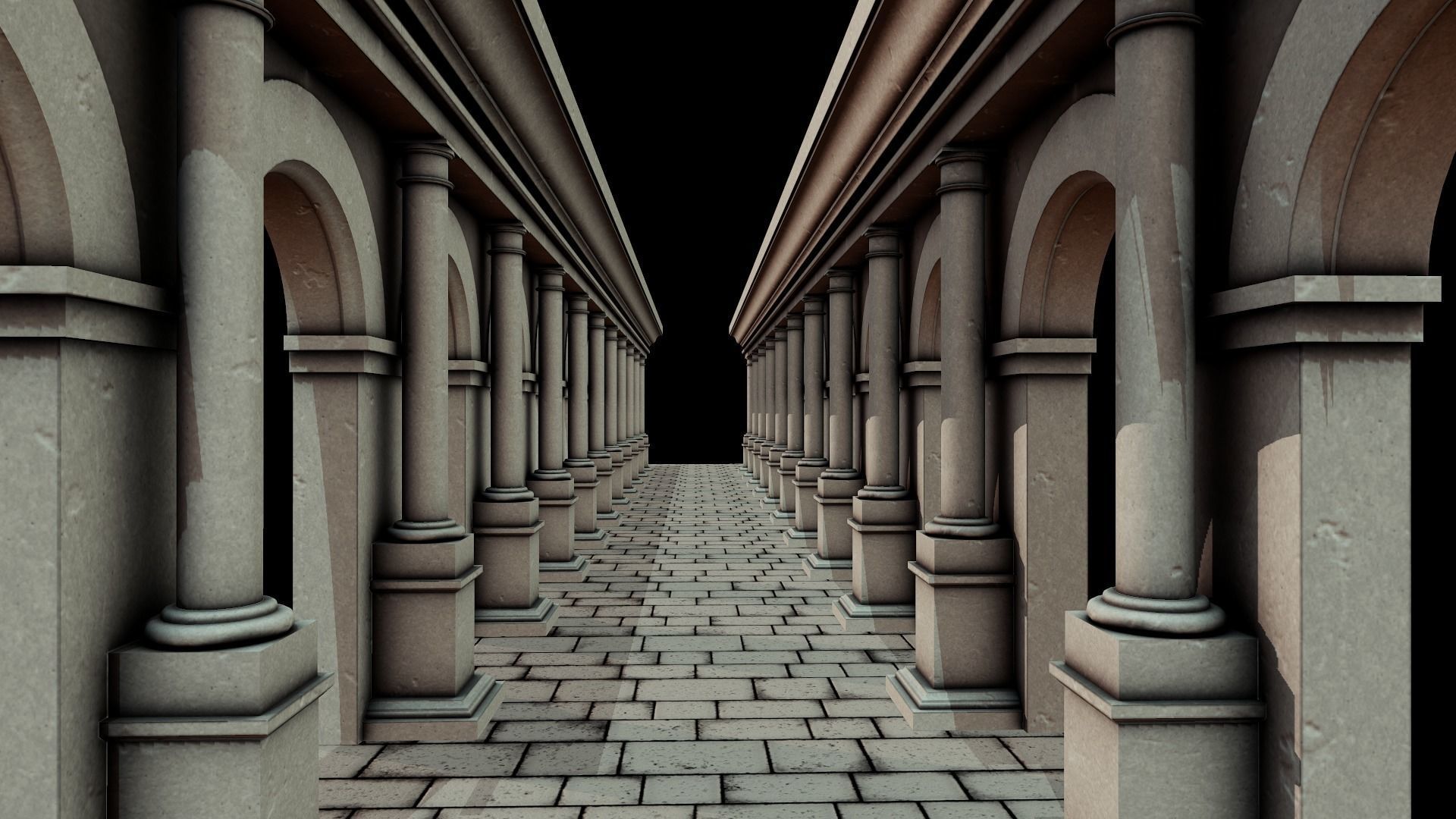 Stone Arch - Tutorial Included Low-poly 3D model_6