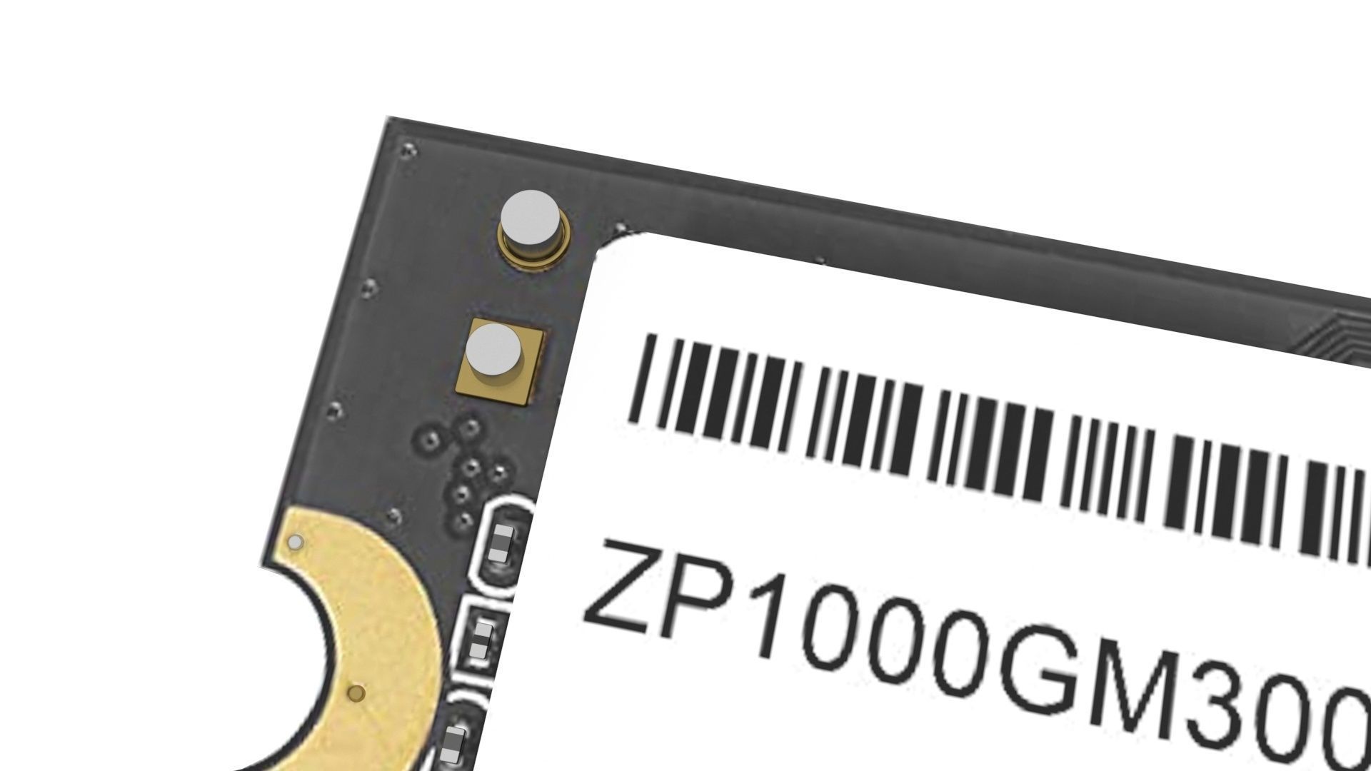 Firecuda Seagate PCIe Gen4 SSD 520 Series 3D model_16