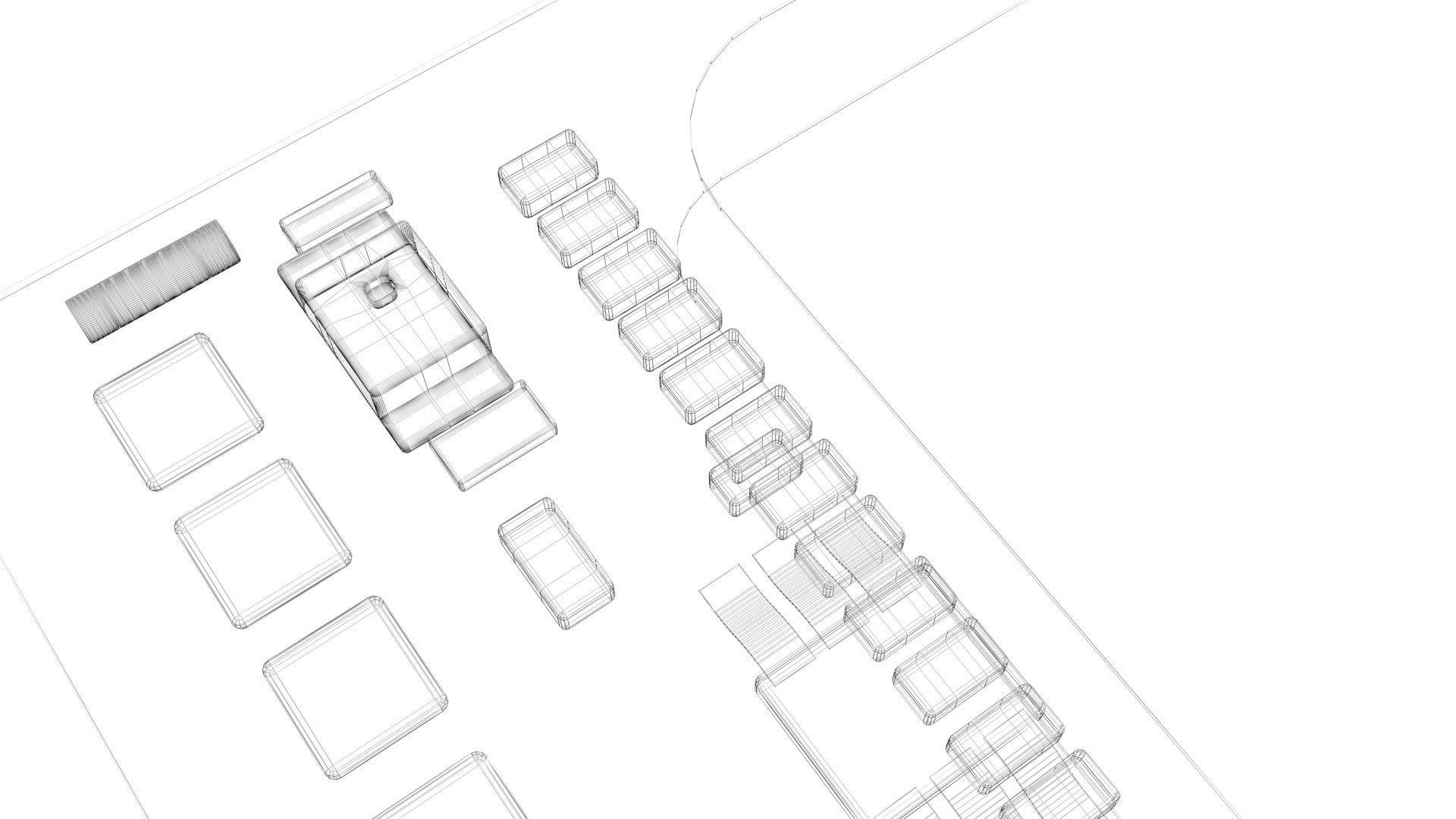 Firecuda Seagate PCIe Gen4 SSD 520 Series 3D model_30