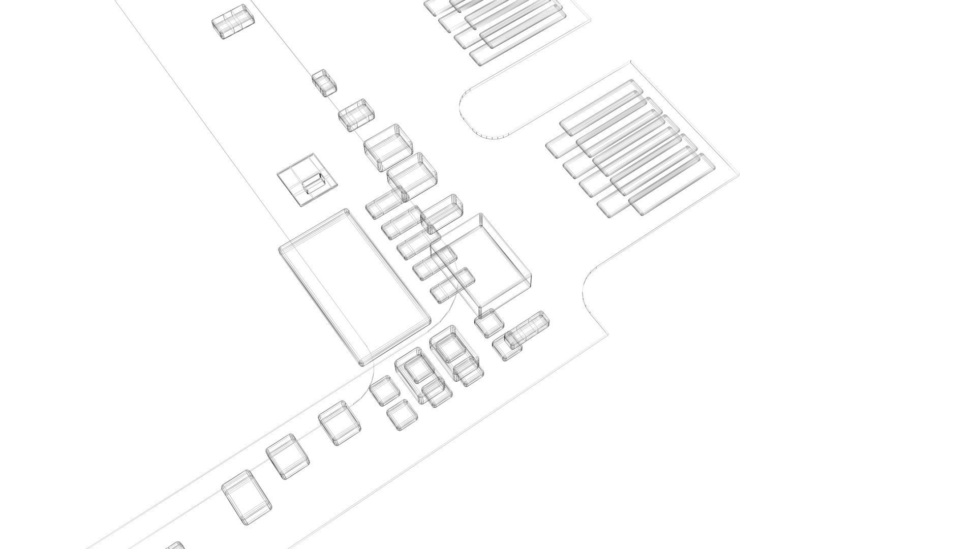 Firecuda Seagate PCIe Gen4 SSD 520 Series 3D model_33
