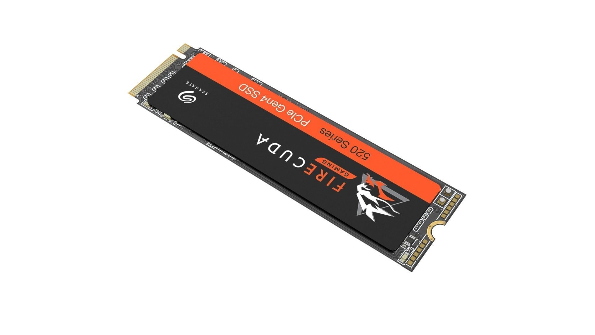 Firecuda Seagate PCIe Gen4 SSD 520 Series 3D model_2