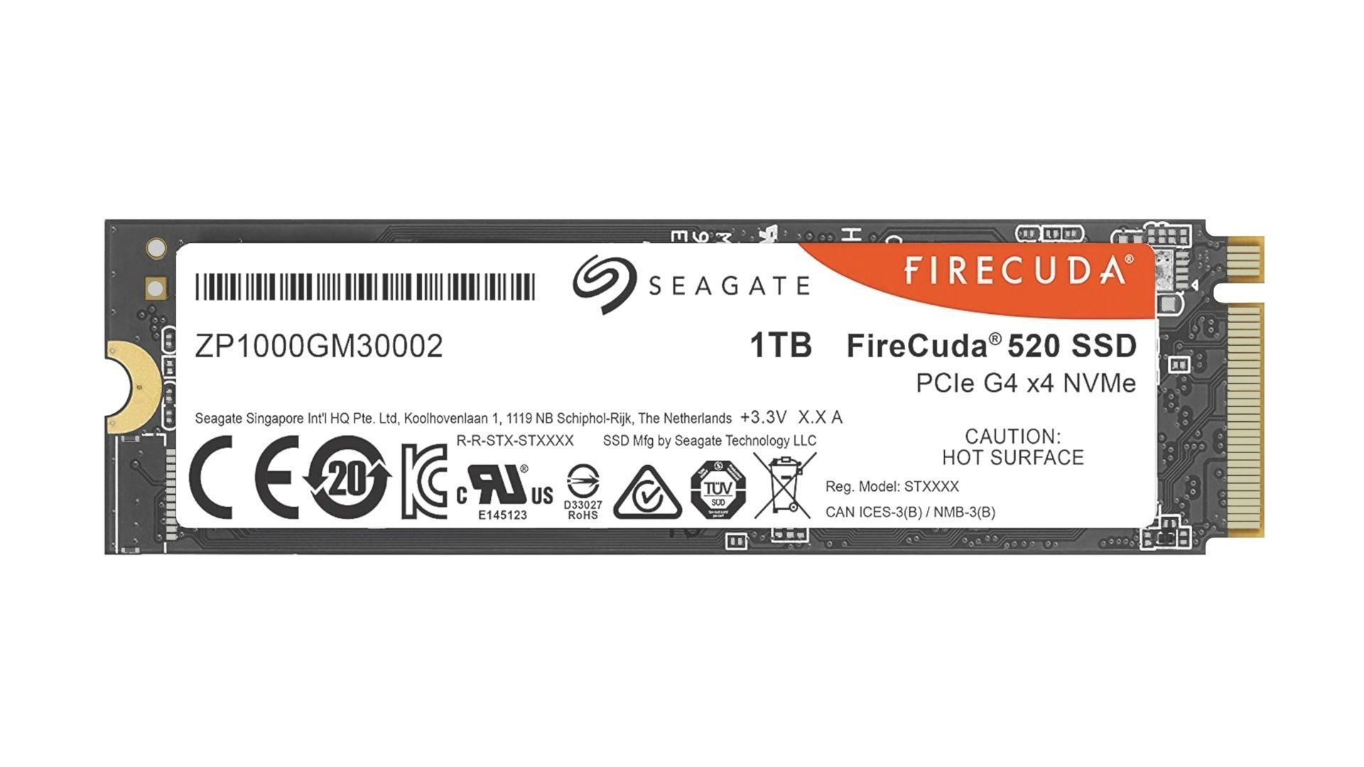 Firecuda Seagate PCIe Gen4 SSD 520 Series 3D model_23