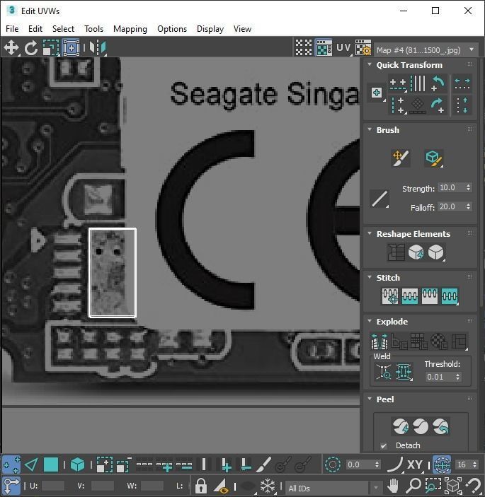 Firecuda Seagate PCIe Gen4 SSD 520 Series 3D model_48