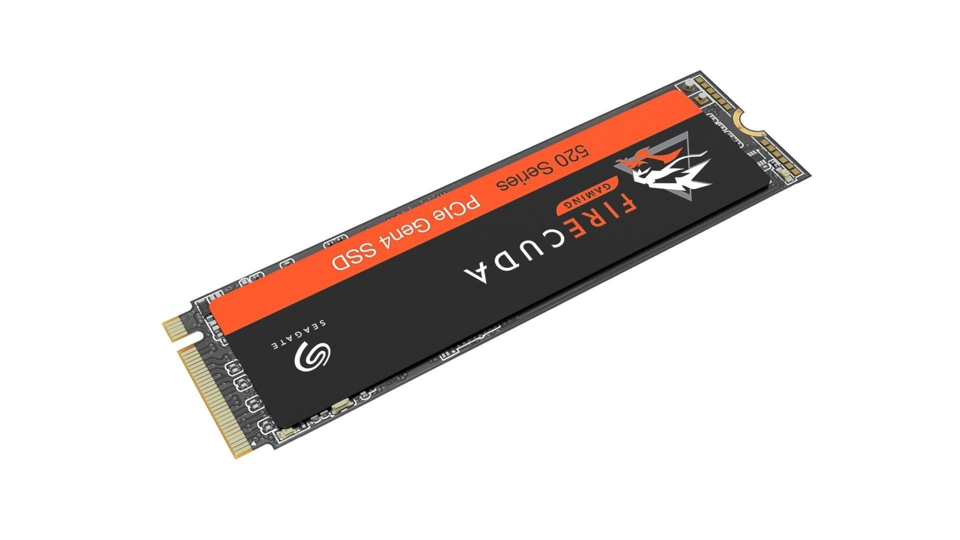 Firecuda Seagate PCIe Gen4 SSD 520 Series 3D model_1