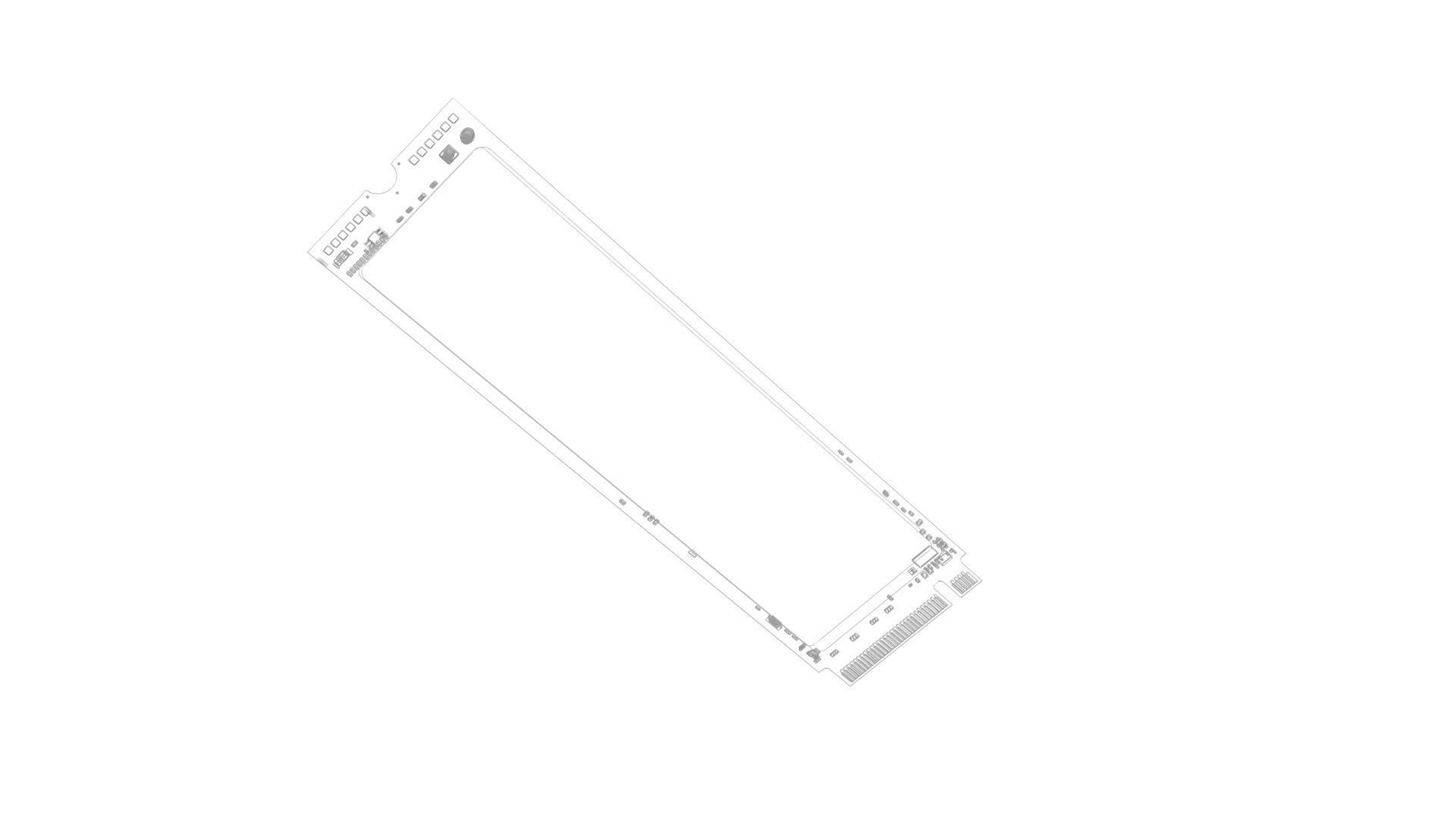 Firecuda Seagate PCIe Gen4 SSD 520 Series 3D model_28