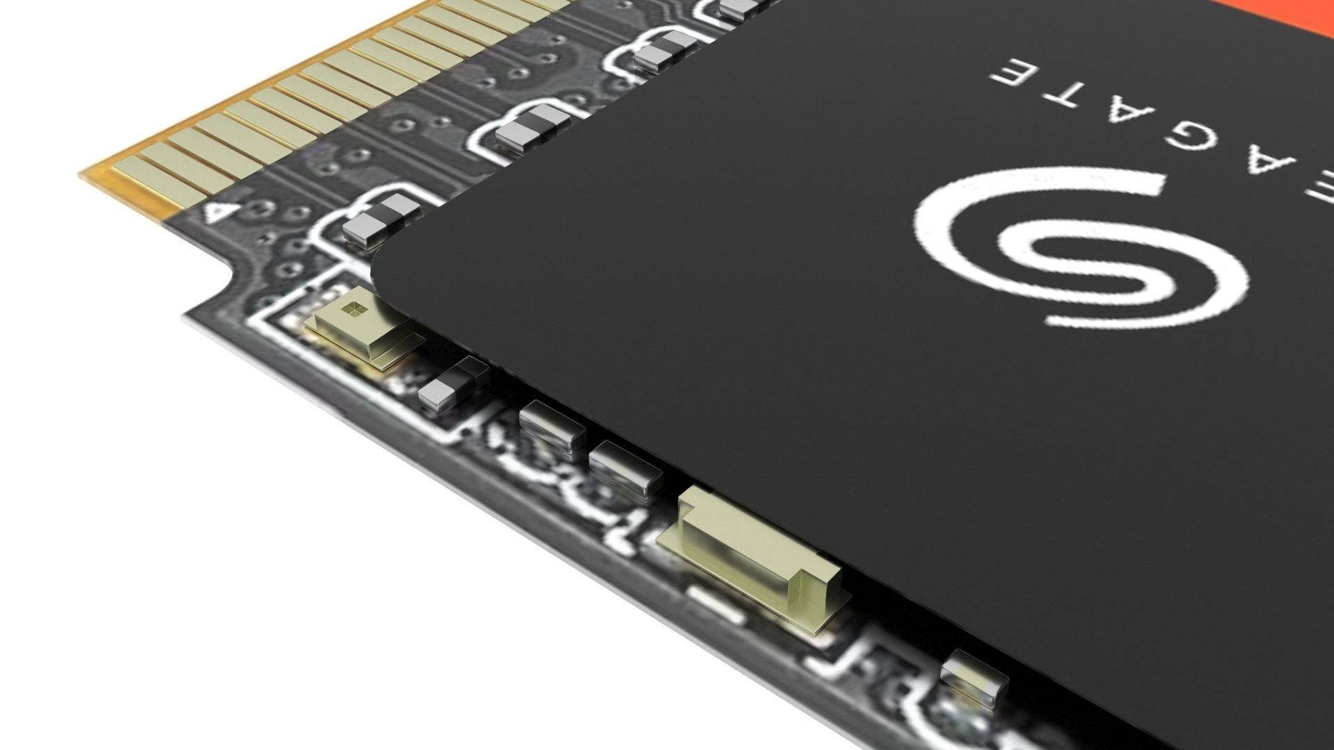 Firecuda Seagate PCIe Gen4 SSD 520 Series 3D model_13