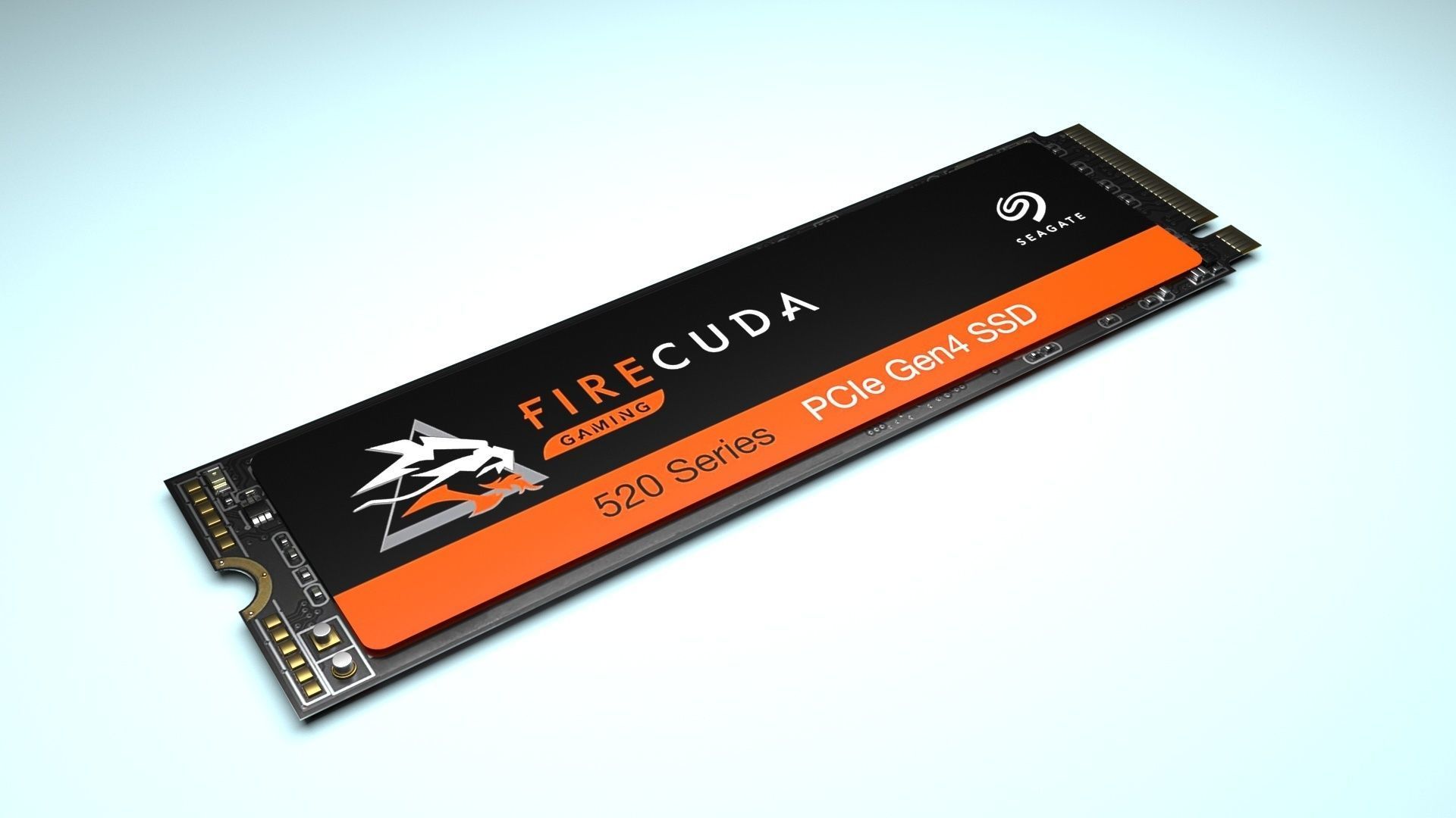 Firecuda Seagate PCIe Gen4 SSD 520 Series 3D model_40