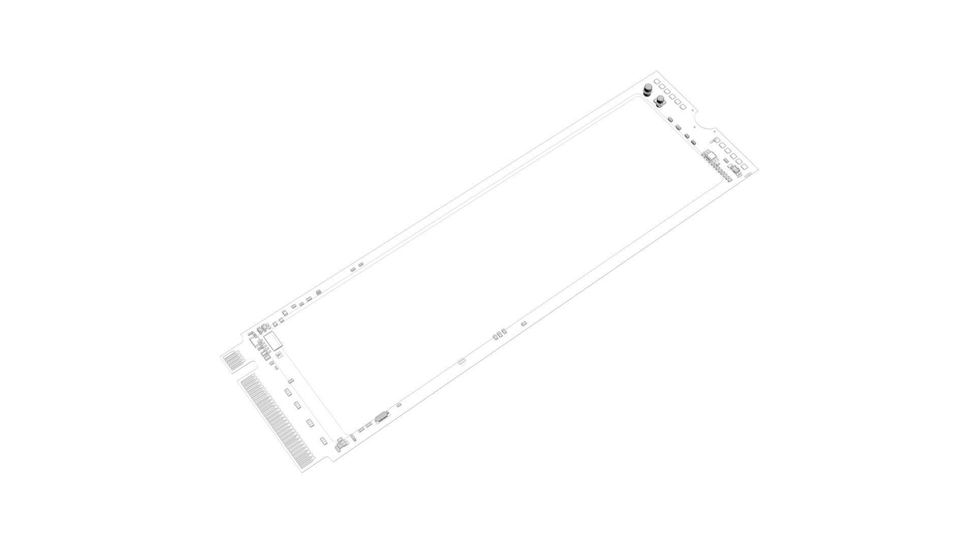 Firecuda Seagate PCIe Gen4 SSD 520 Series 3D model_26