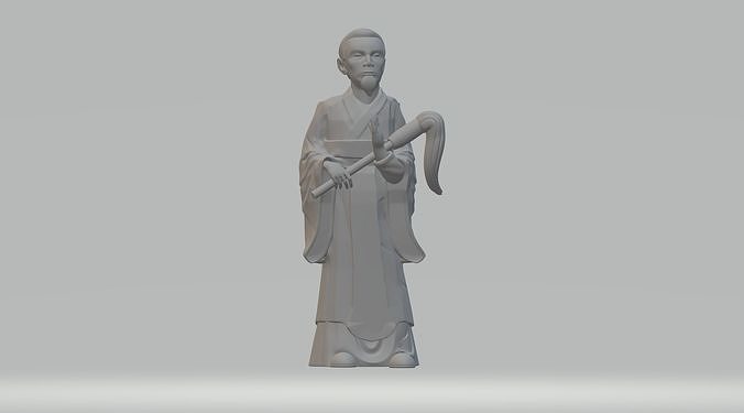 Taoist Priest 3D Model 3D print model