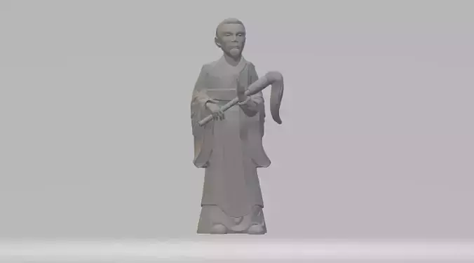 Taoist Priest 3D Model 3D print model