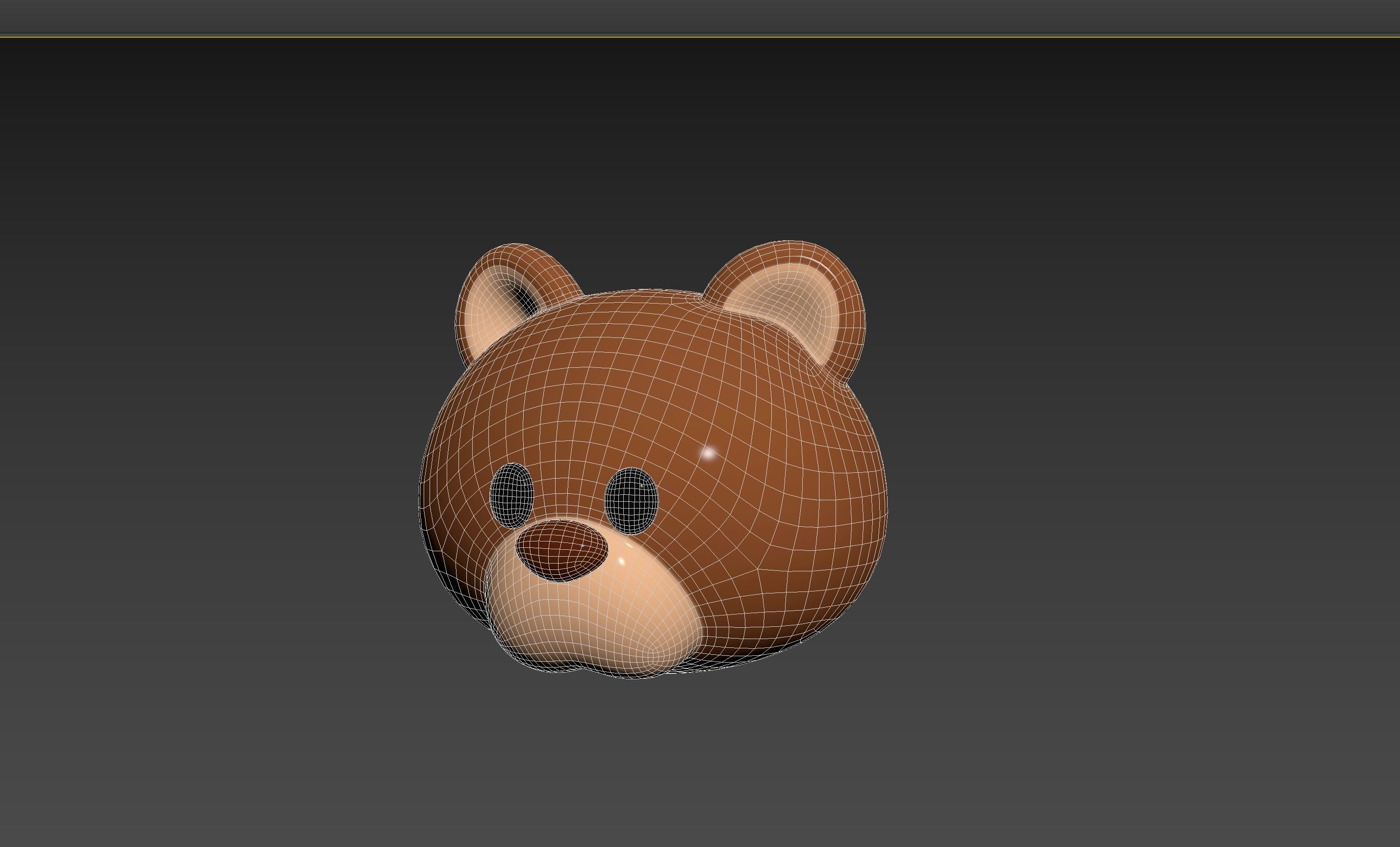 Prop124 Bear Head 3D model_11