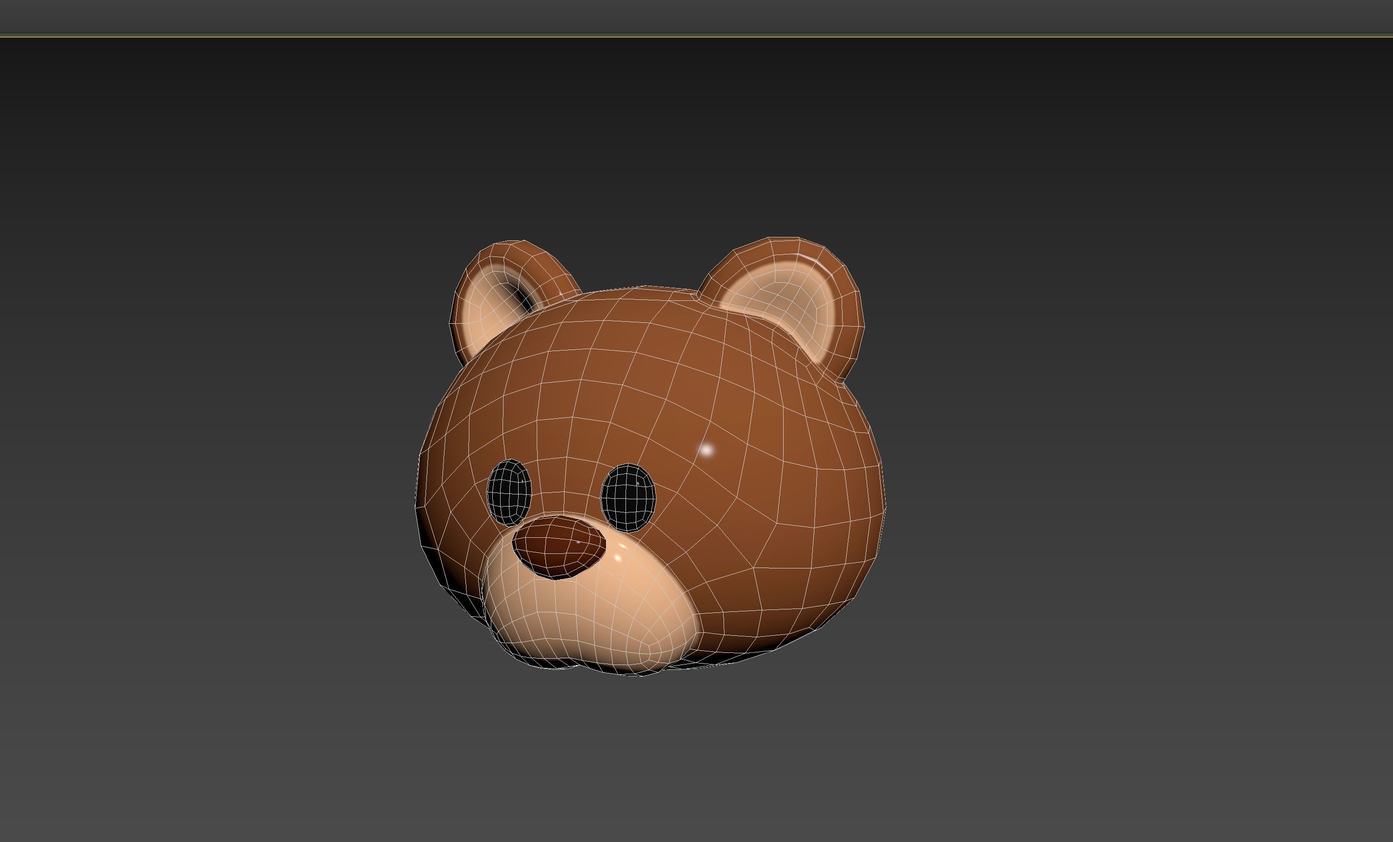Prop124 Bear Head 3D model_12