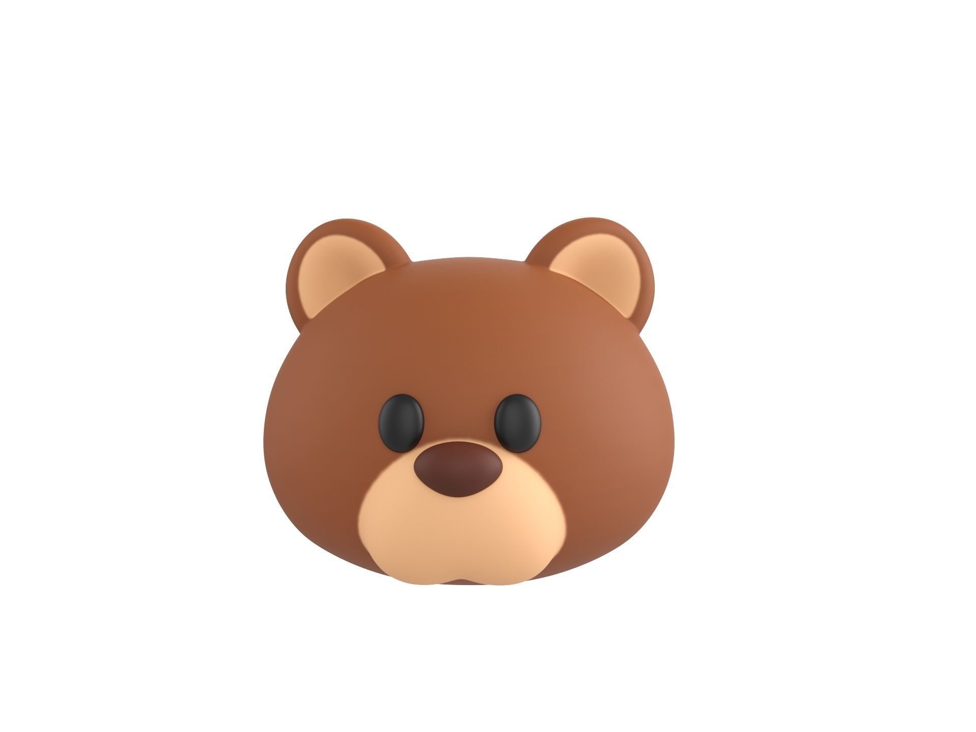 Prop124 Bear Head 3D model_1