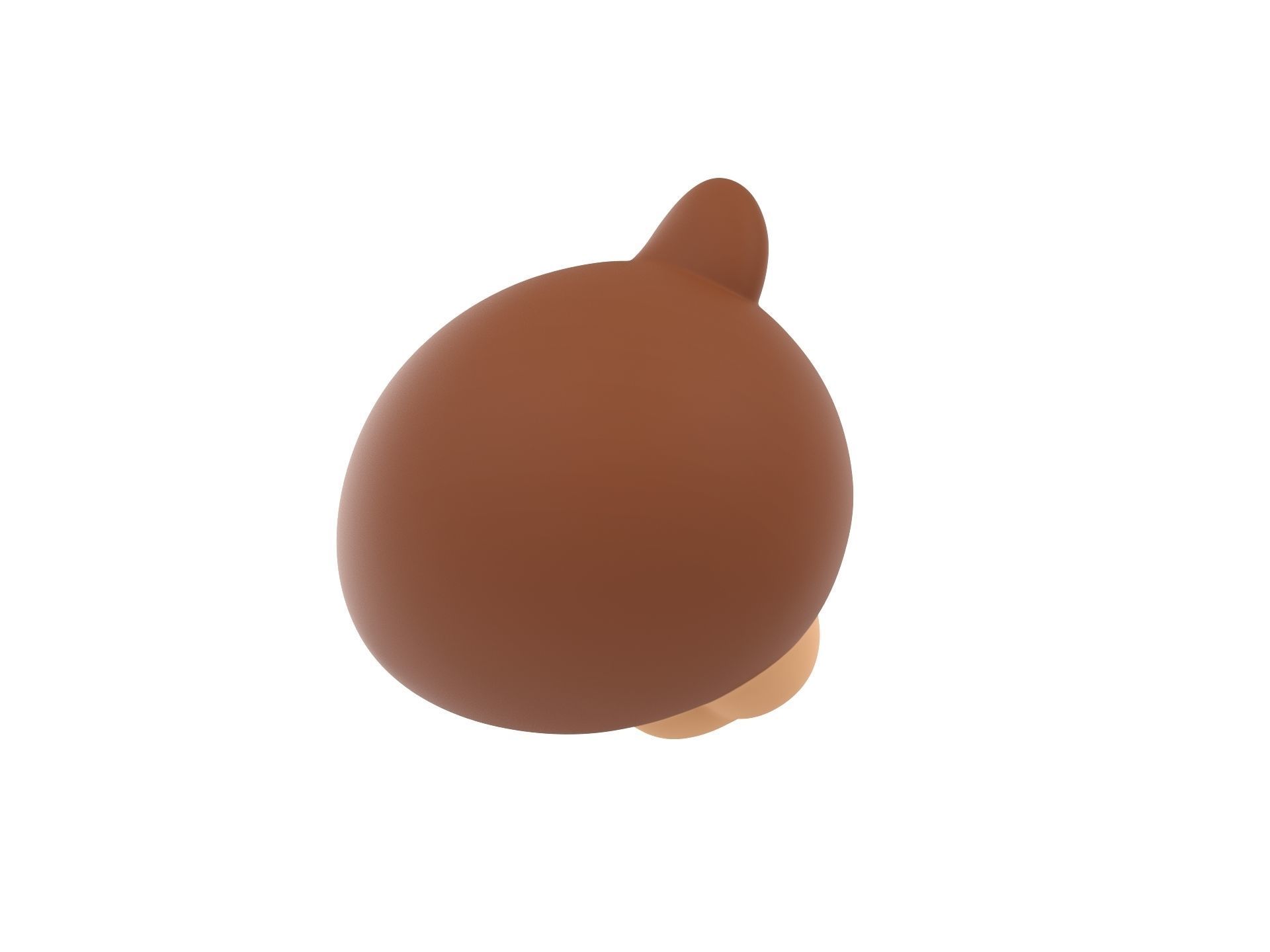 Prop124 Bear Head 3D model_4