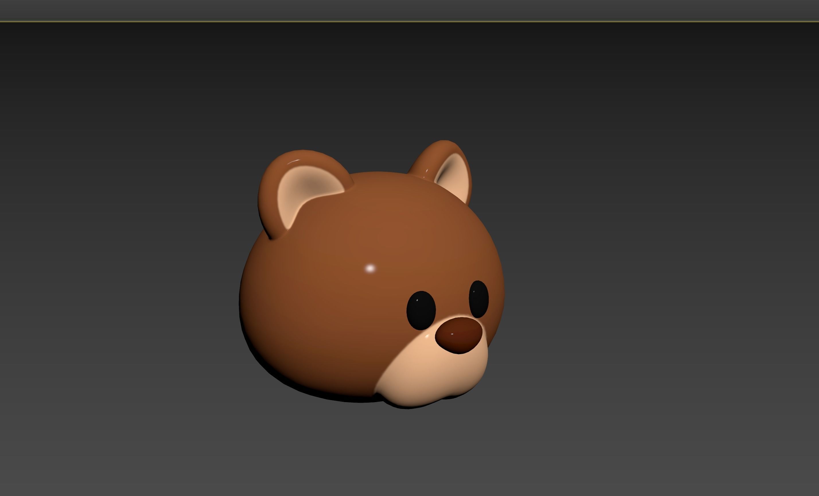 Prop124 Bear Head 3D model_15