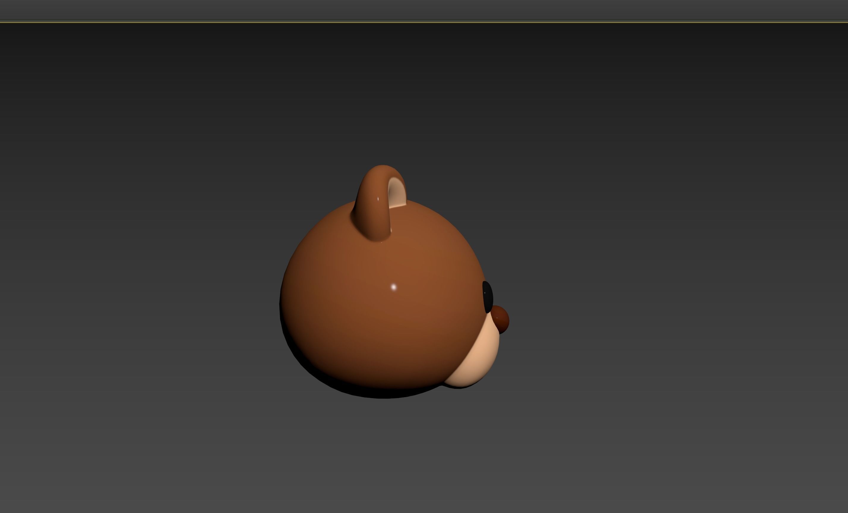 Prop124 Bear Head 3D model_16