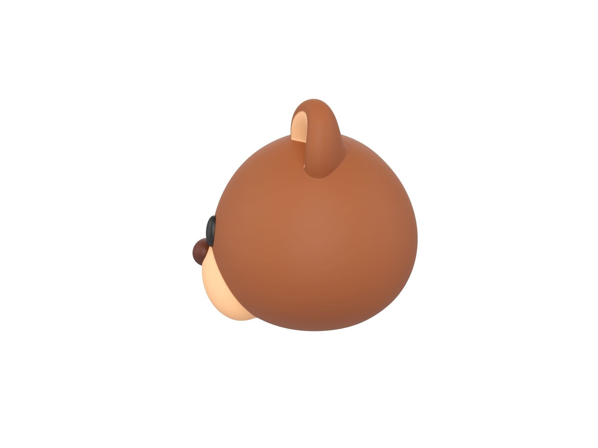 Prop124 Bear Head 3D model_7