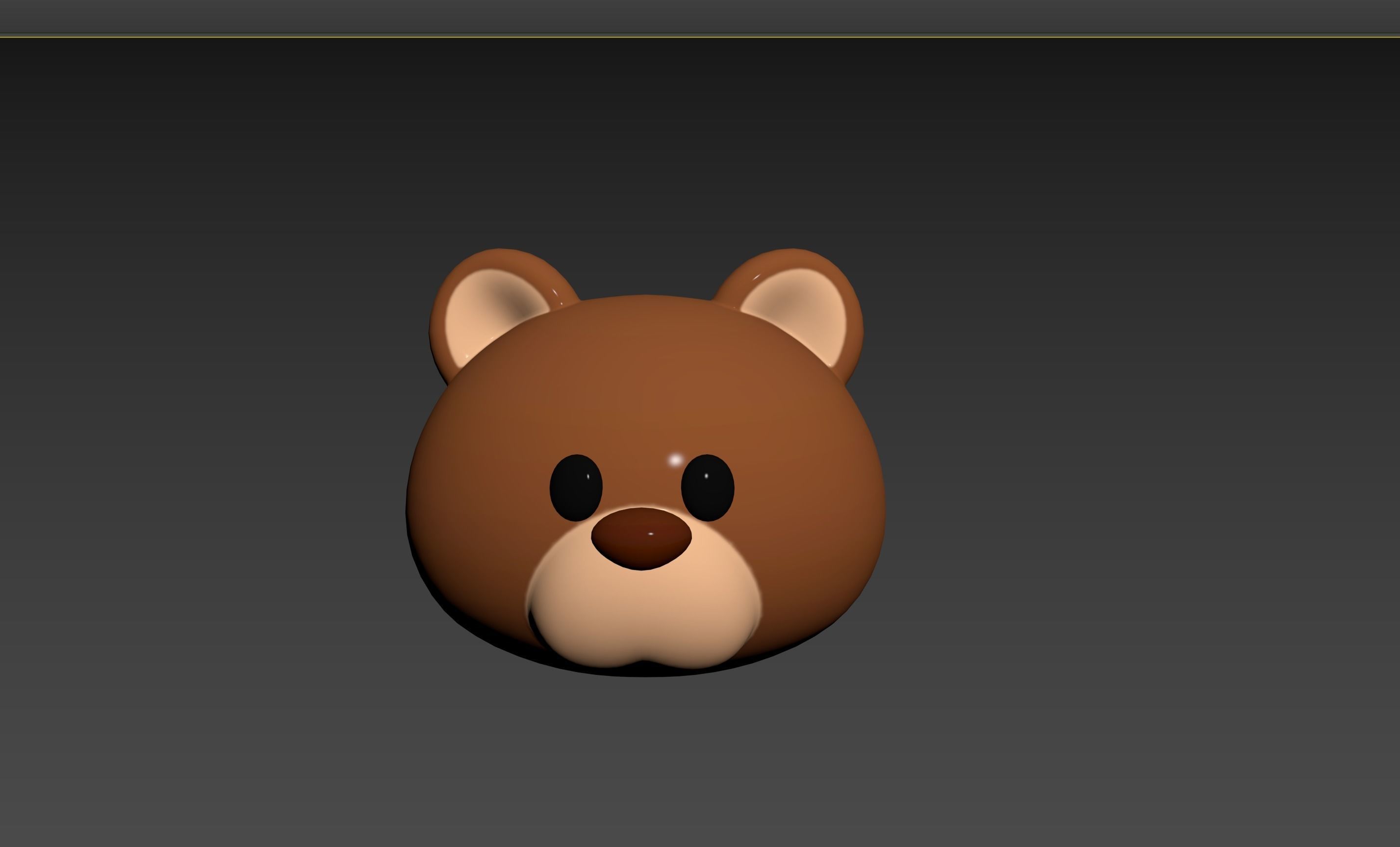 Prop124 Bear Head 3D model_13