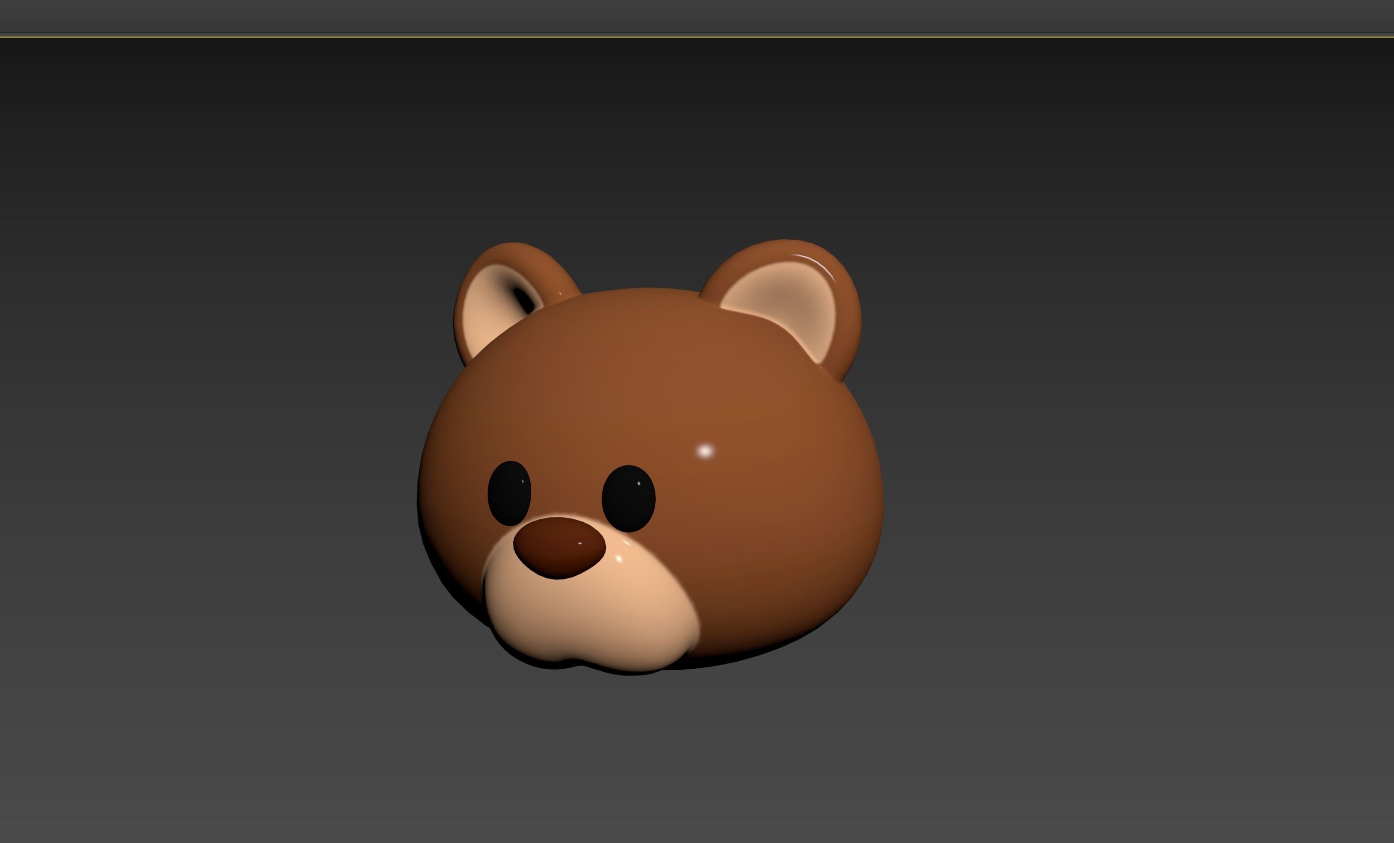 Prop124 Bear Head 3D model_10