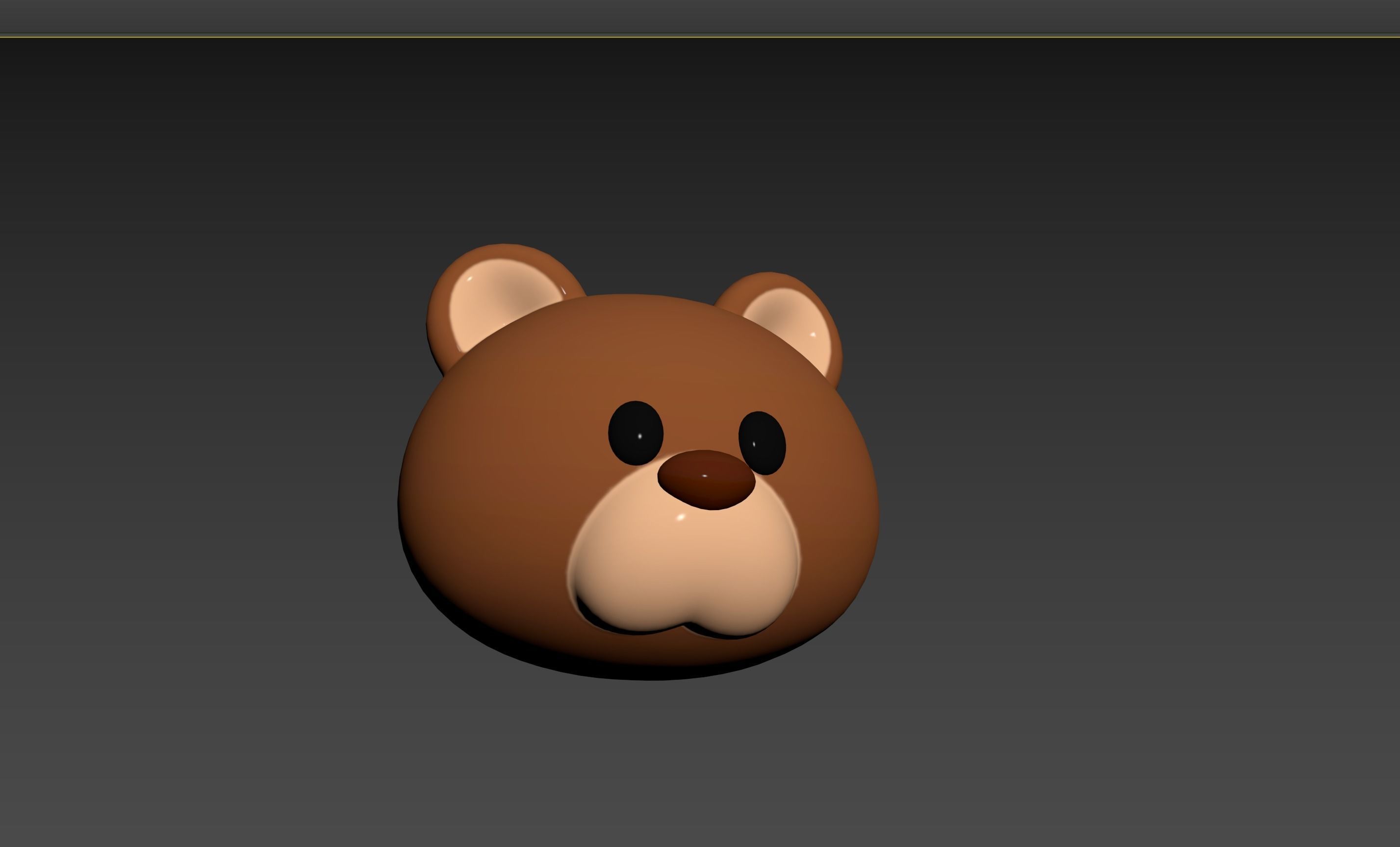 Prop124 Bear Head 3D model_14