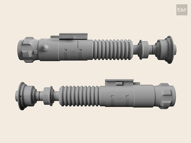 Luke Skywalker Lightsaber Return of the Jedi V2 3D print model