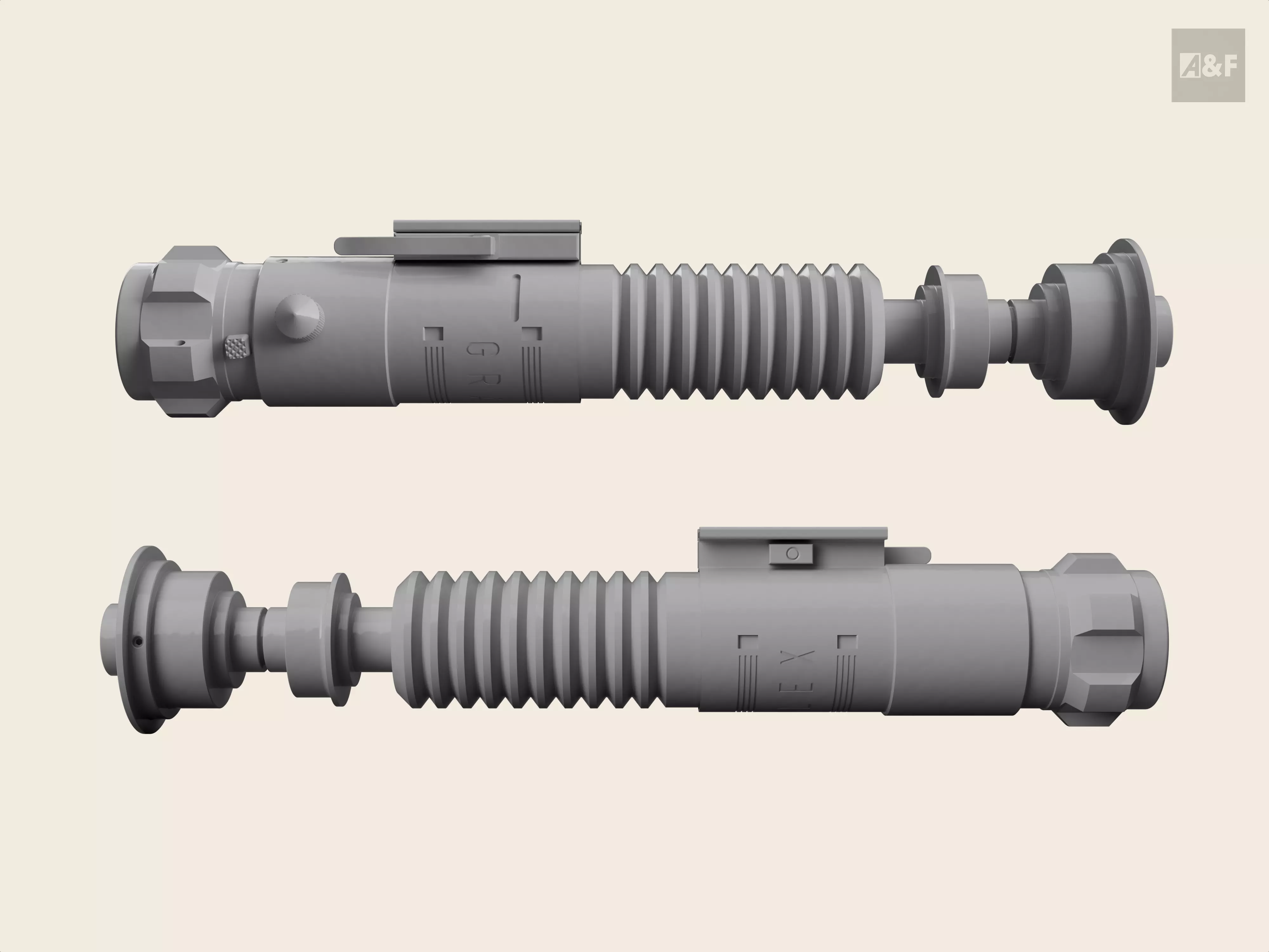 Luke Skywalker Lightsaber Return of the Jedi V2 3D print model_0