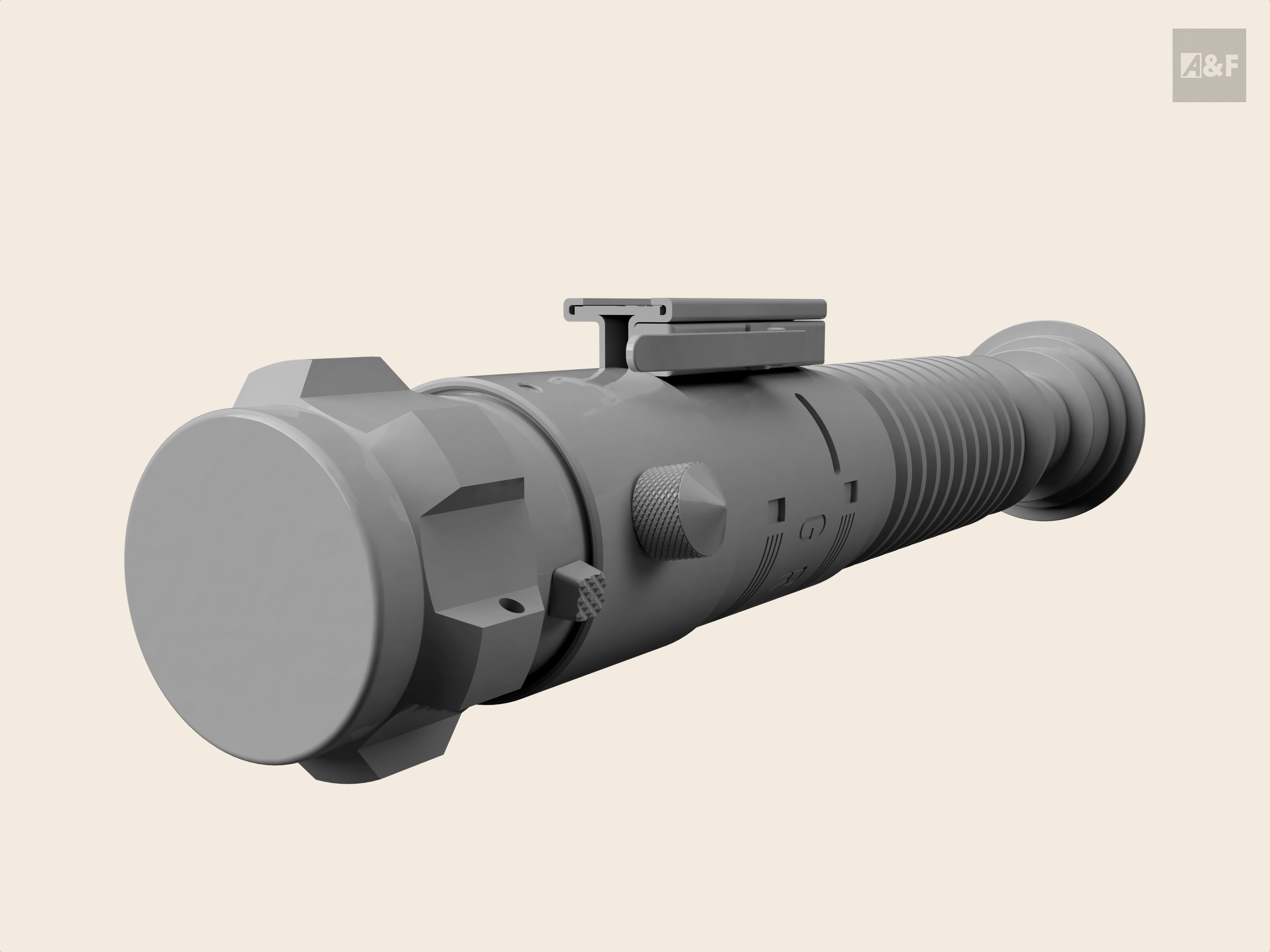 Luke Skywalker Lightsaber Return of the Jedi V2 3D print model_3