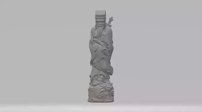 Taoist Priest 3D Model