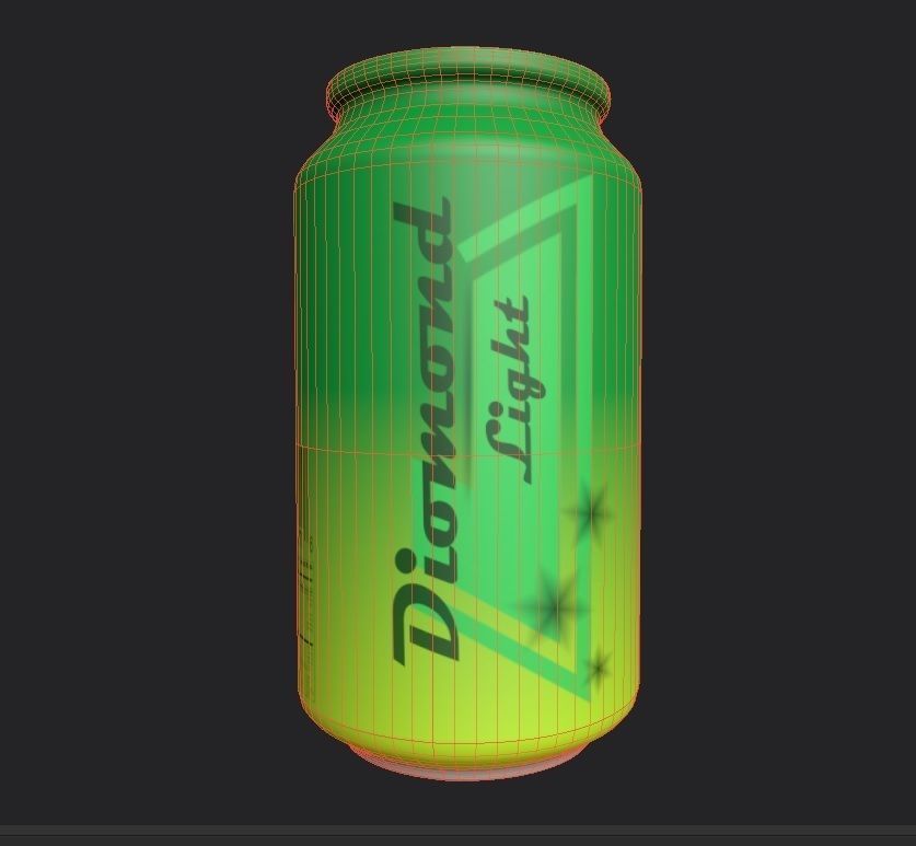 Drink Can Sleek 220 ml Low-poly 3D model_27