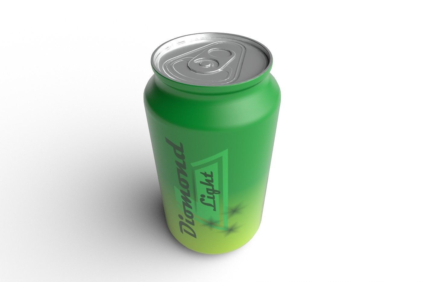 Drink Can Sleek 220 ml Low-poly 3D model_3