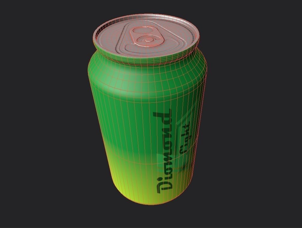 Drink Can Sleek 220 ml Low-poly 3D model_29