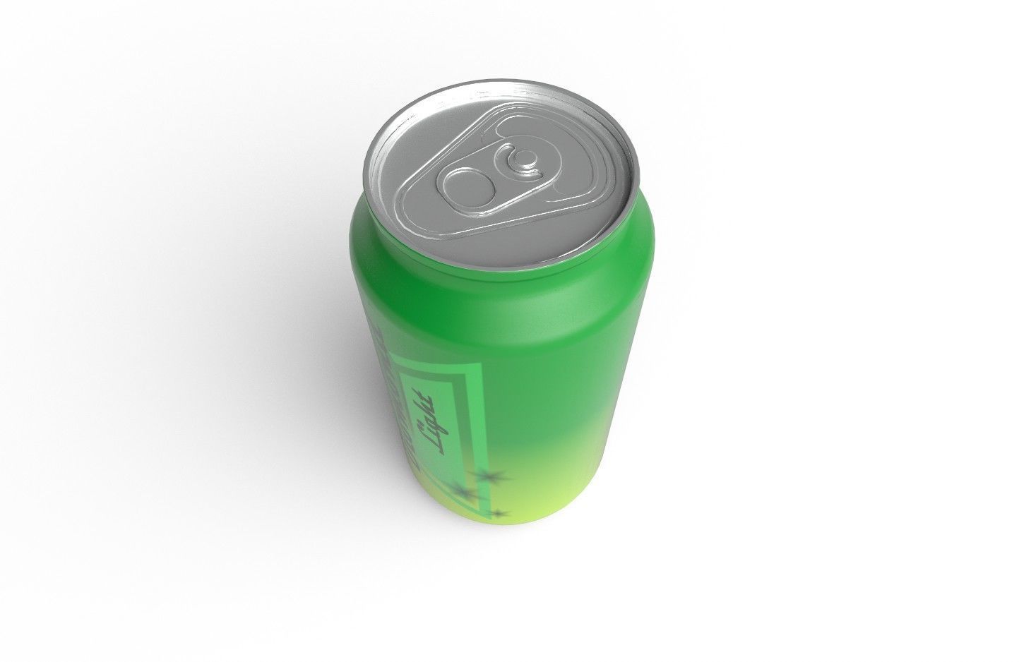 Drink Can Sleek 220 ml Low-poly 3D model_8