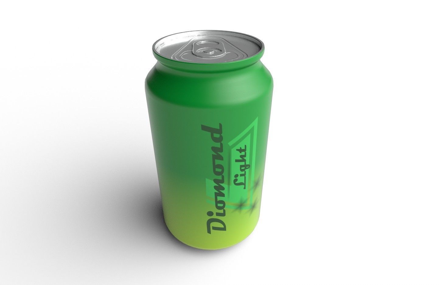 Drink Can Sleek 220 ml Low-poly 3D model_1