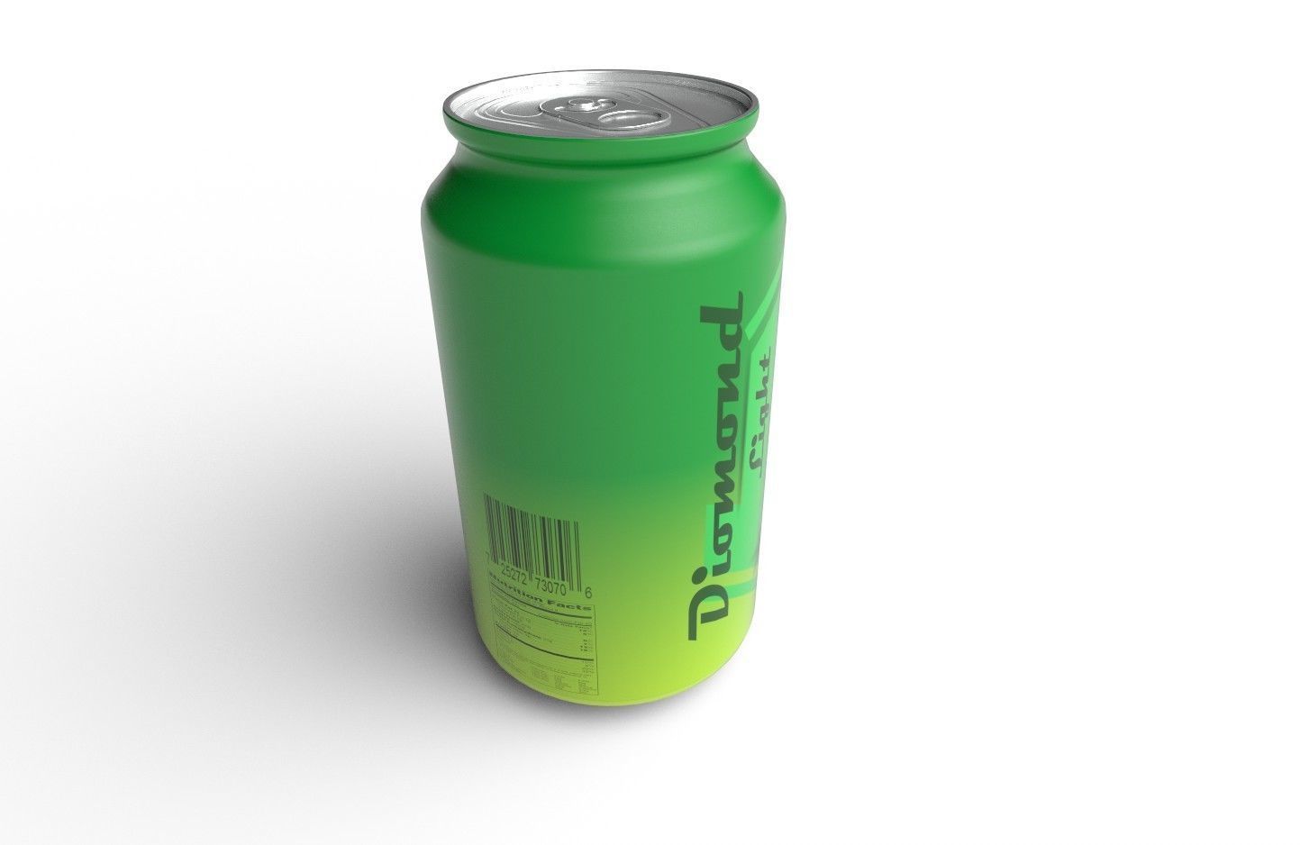 Drink Can Sleek 220 ml Low-poly 3D model_6