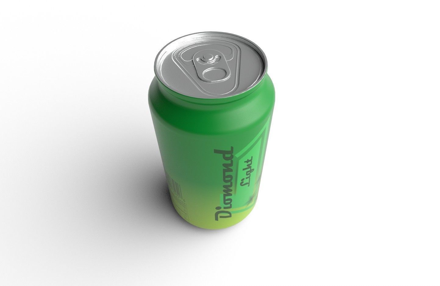 Drink Can Sleek 220 ml Low-poly 3D model_7
