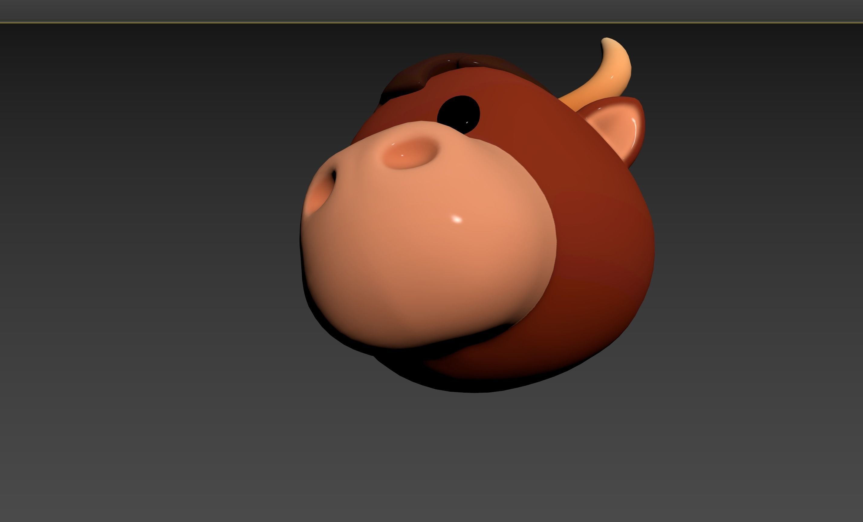 Prop126 Bull Head 3D model_23