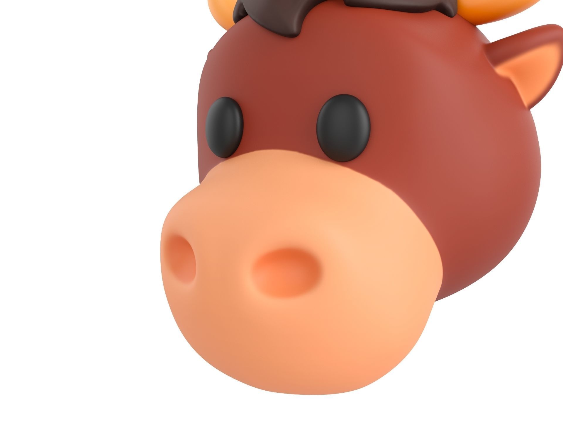 Prop126 Bull Head 3D model_8