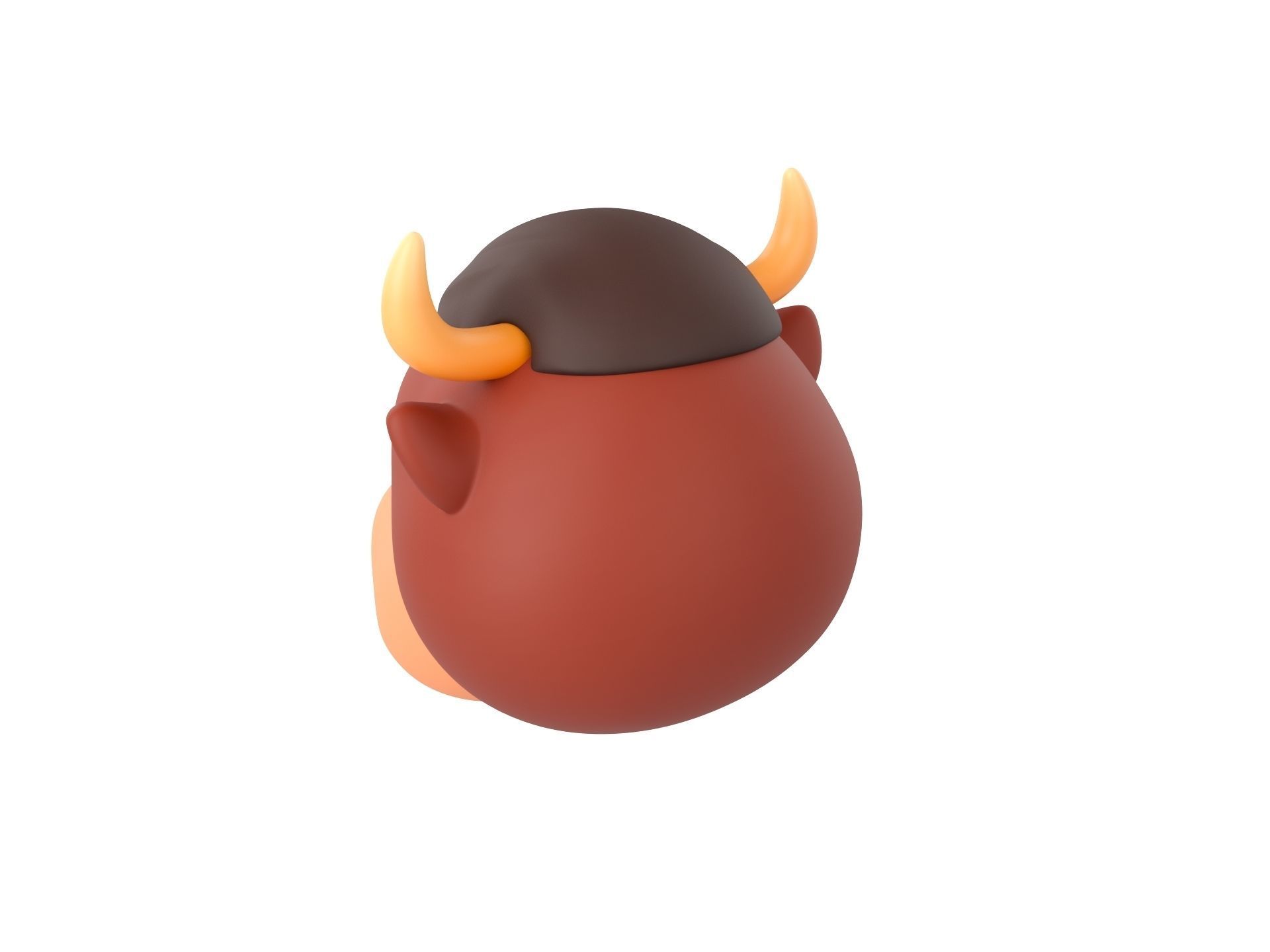 Prop126 Bull Head 3D model_6