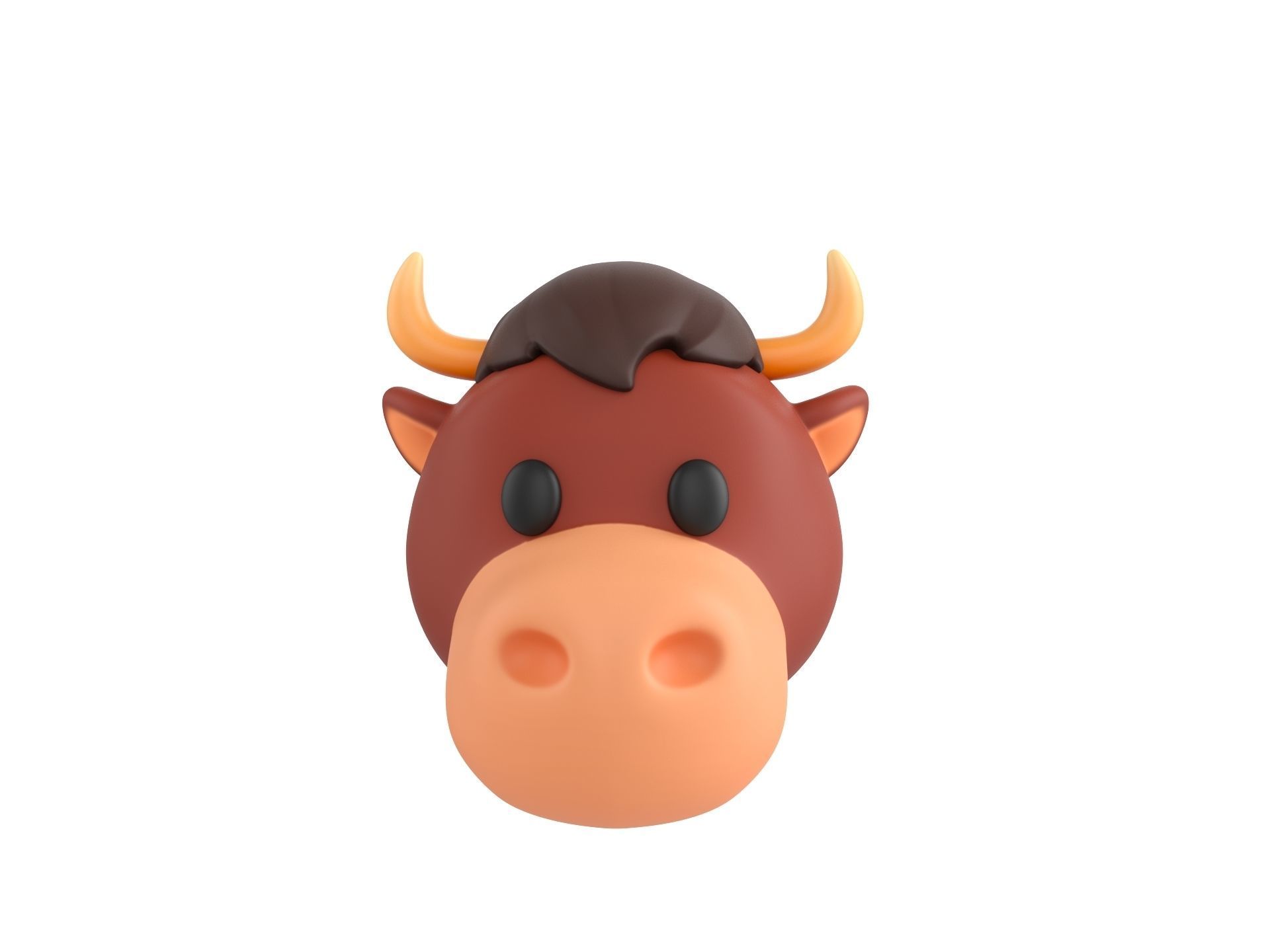 Prop126 Bull Head 3D model_1