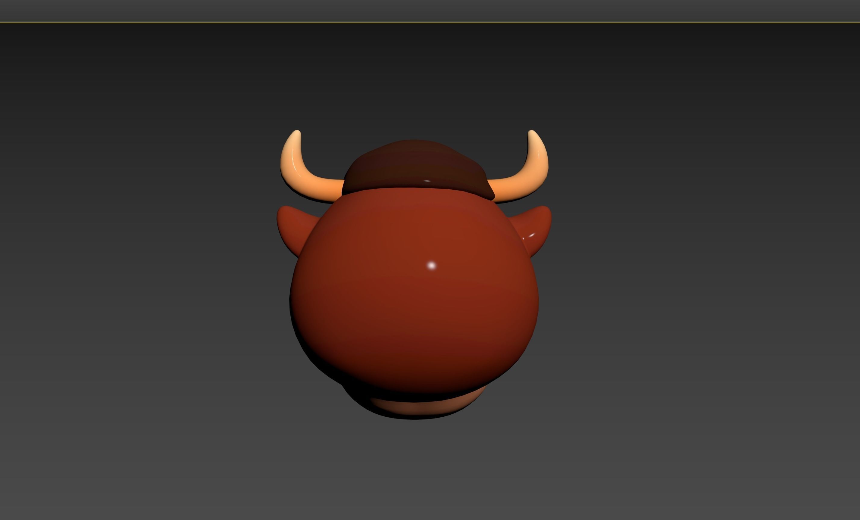Prop126 Bull Head 3D model_19