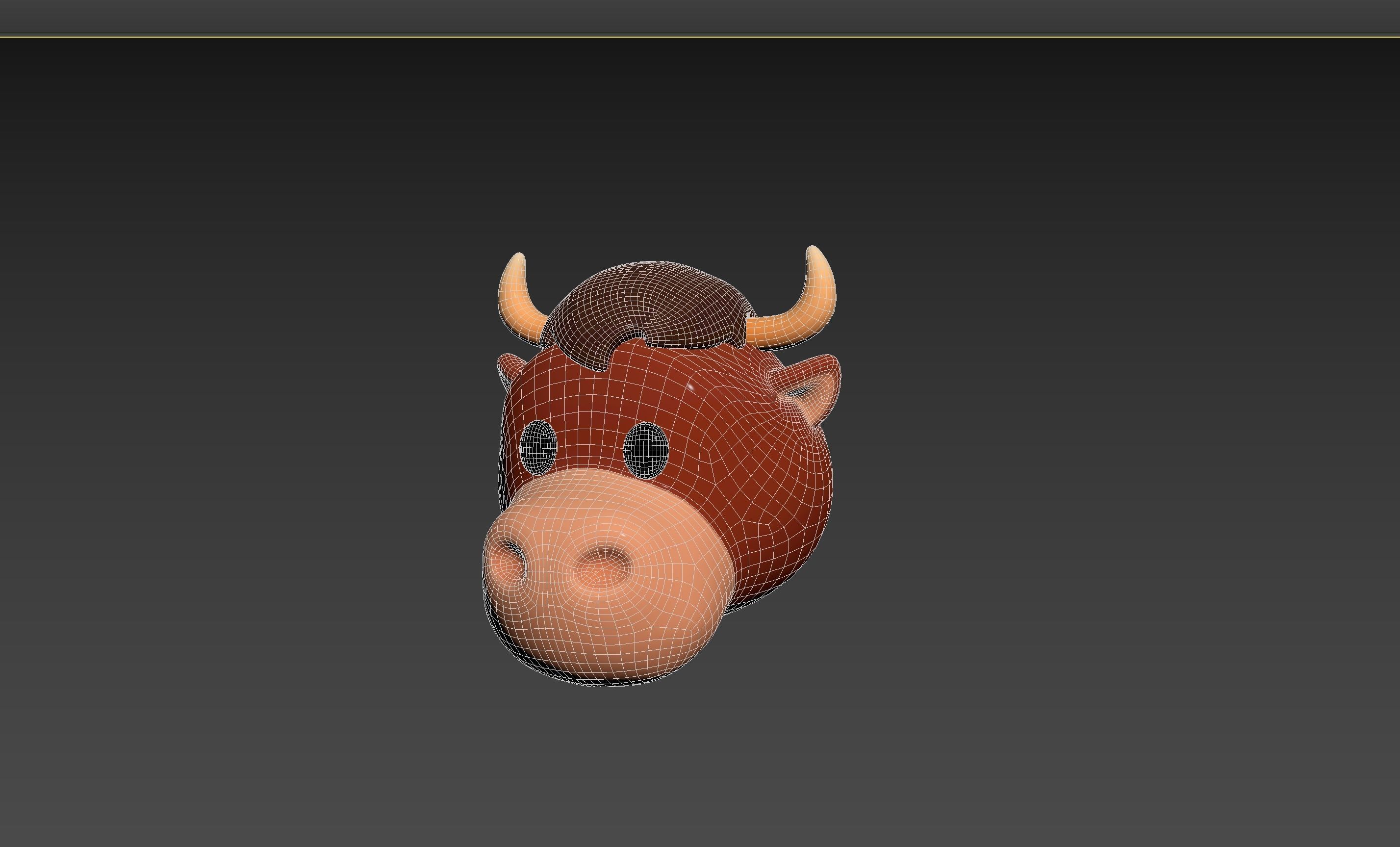 Prop126 Bull Head 3D model_12