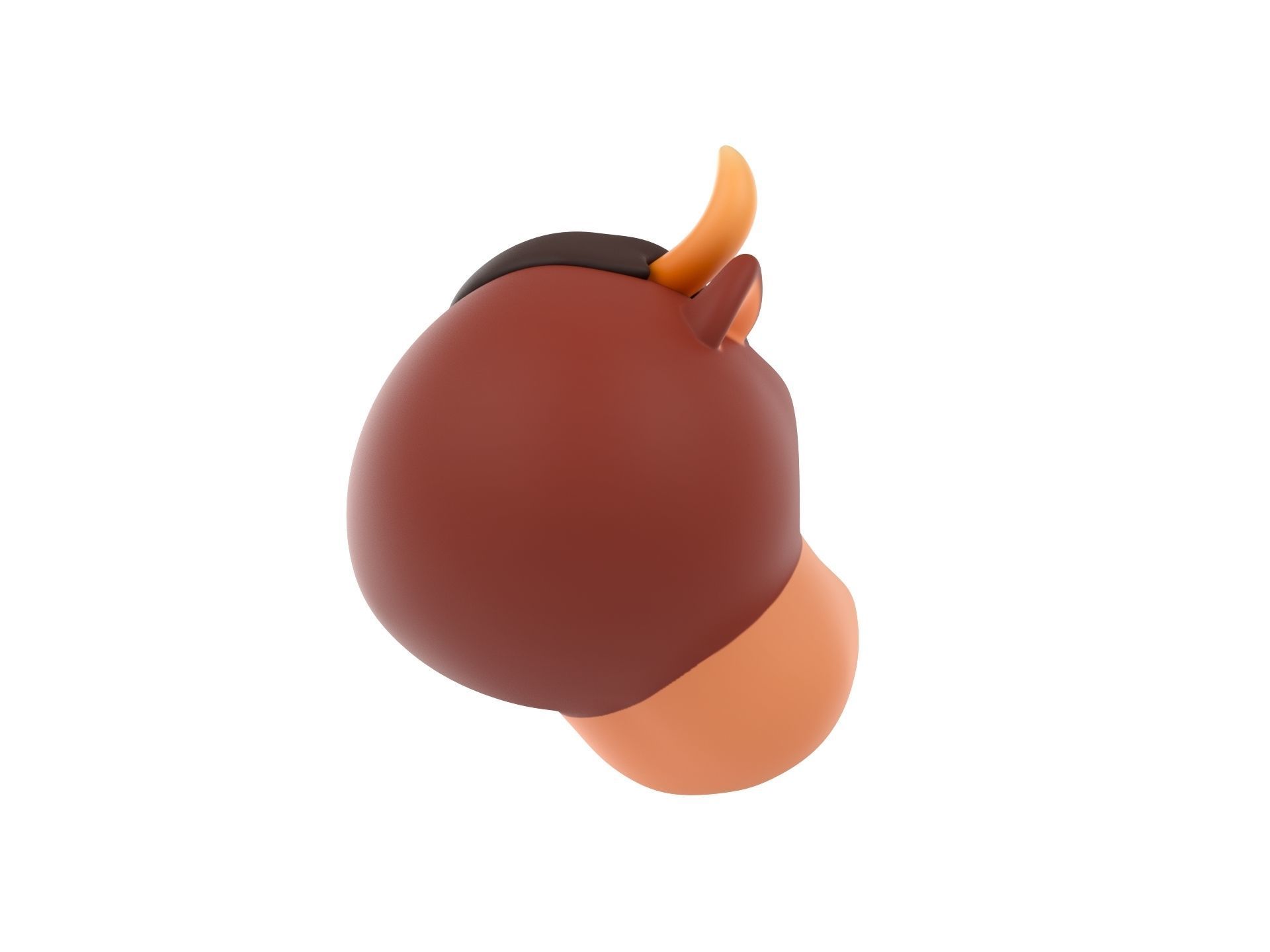 Prop126 Bull Head 3D model_4