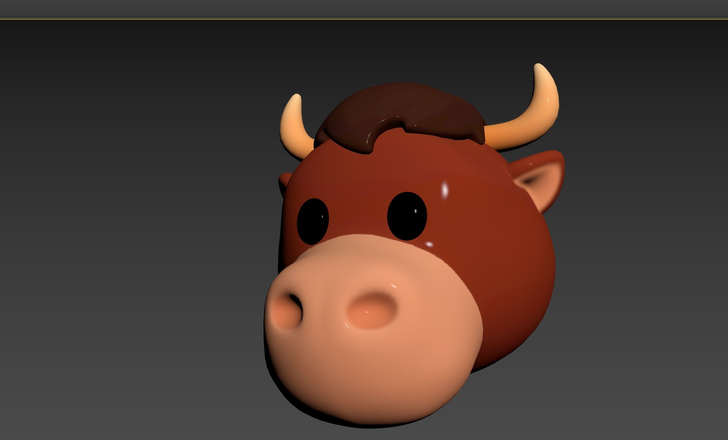 Prop126 Bull Head 3D model_24
