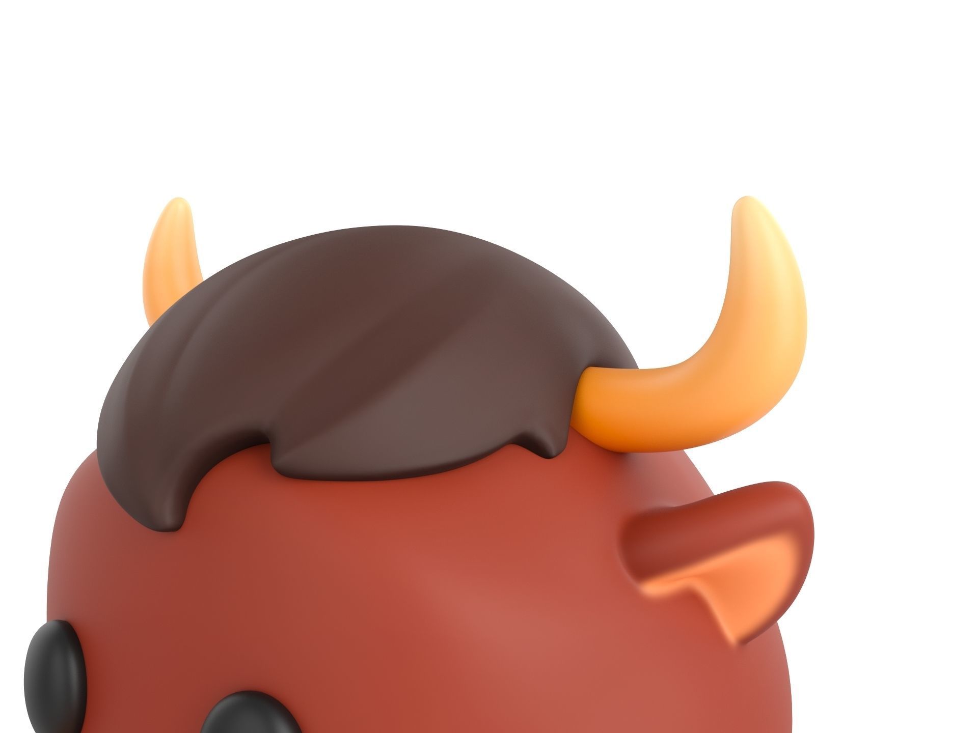 Prop126 Bull Head 3D model_9