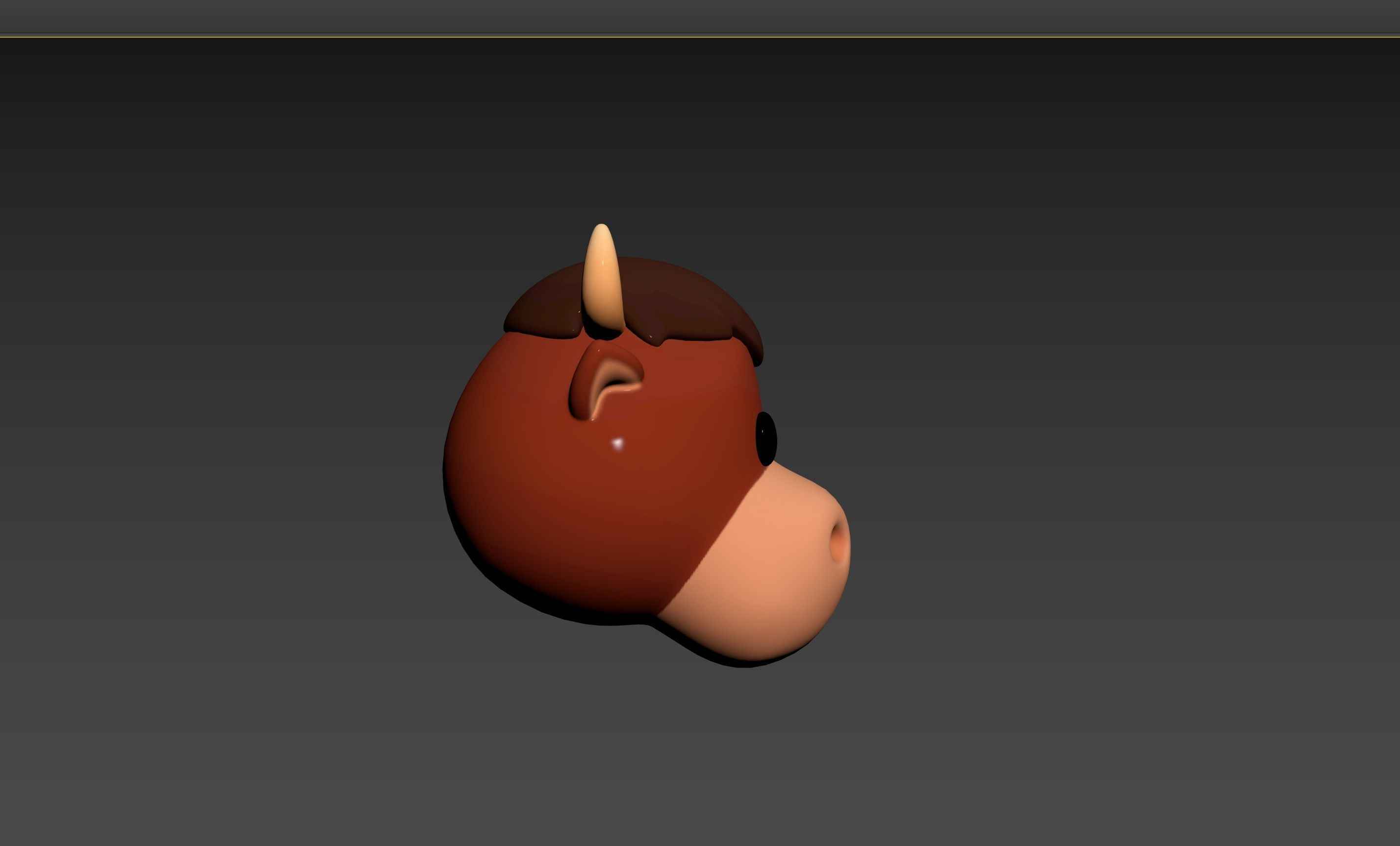 Prop126 Bull Head 3D model_16