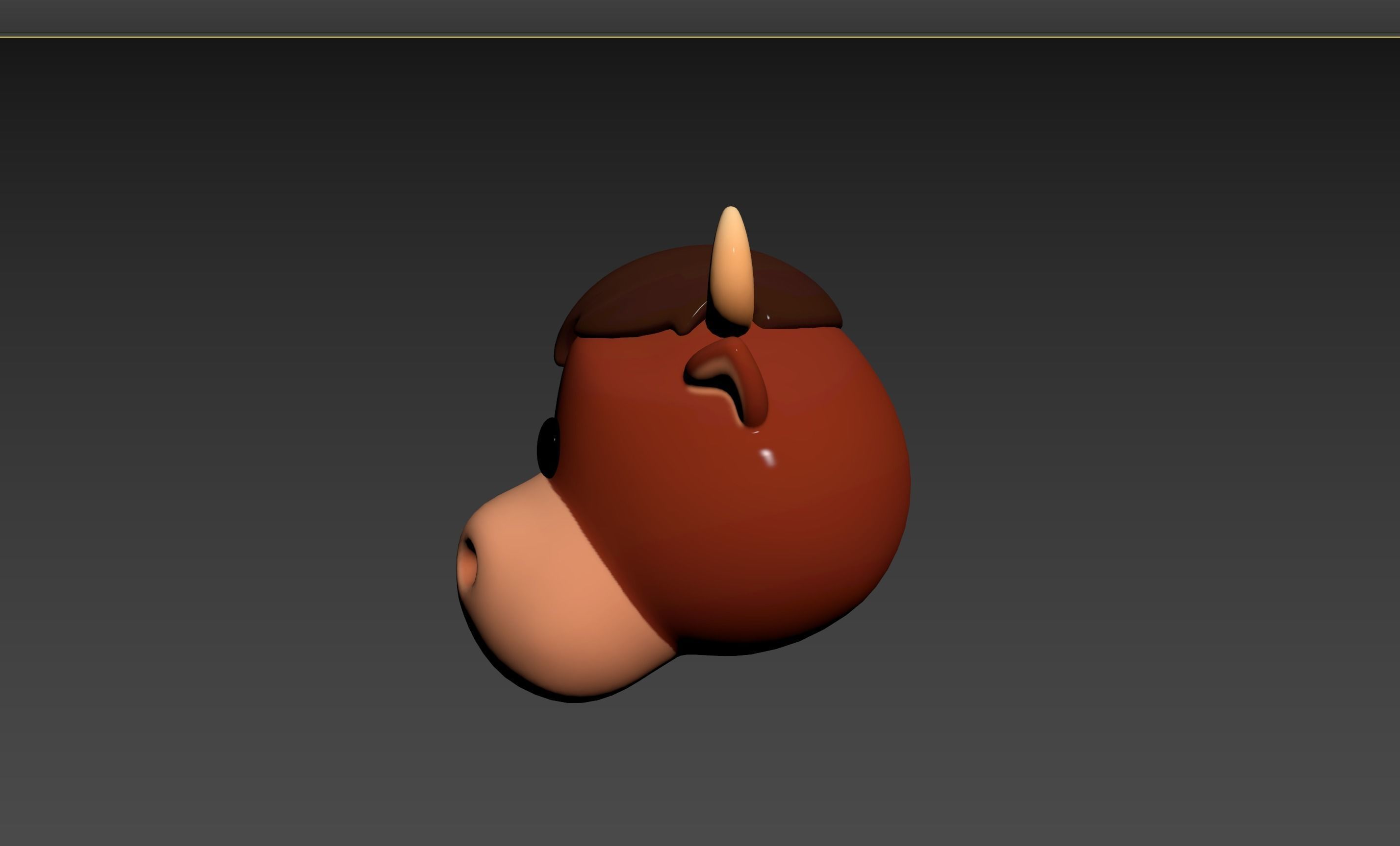 Prop126 Bull Head 3D model_22