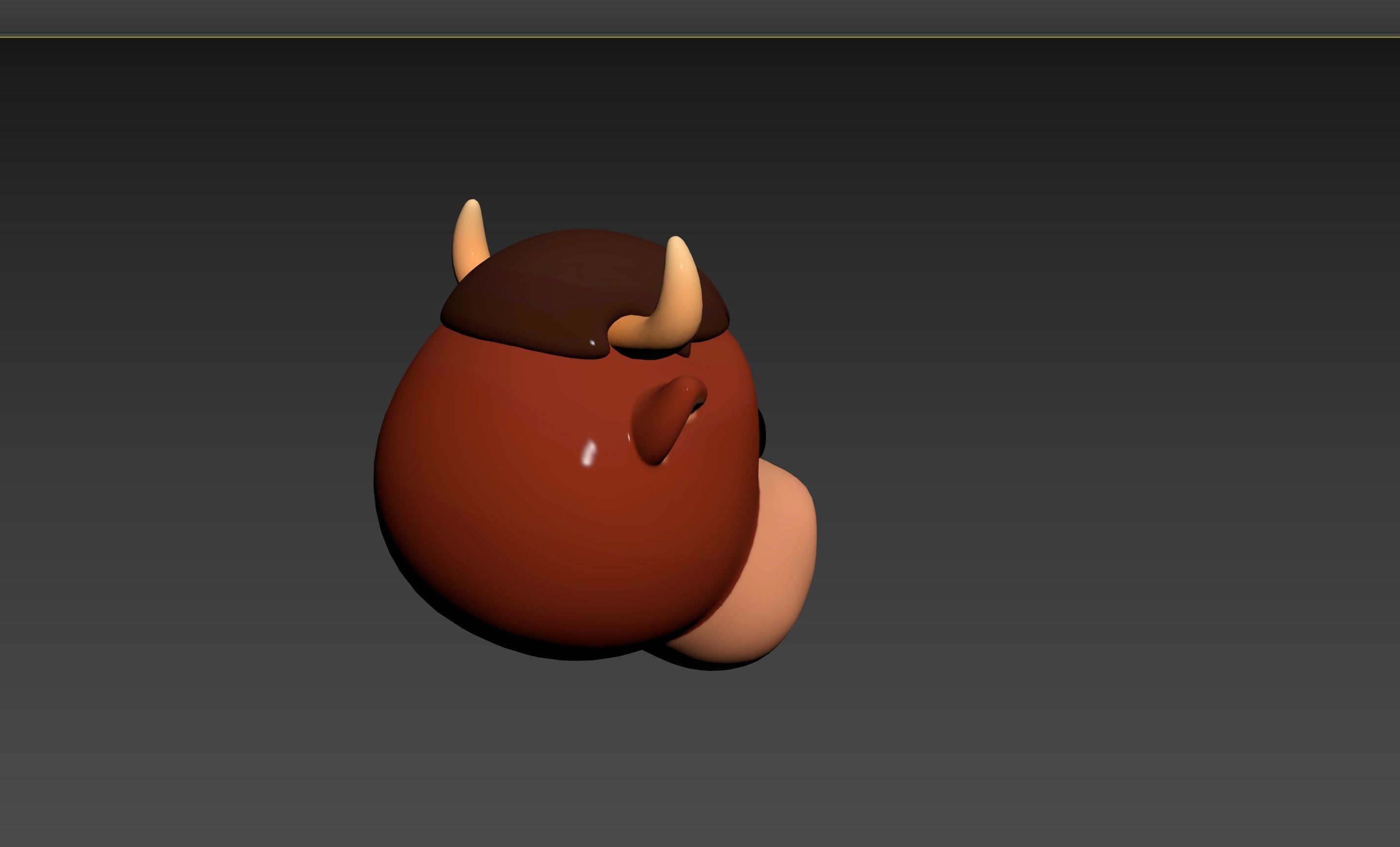 Prop126 Bull Head 3D model_17