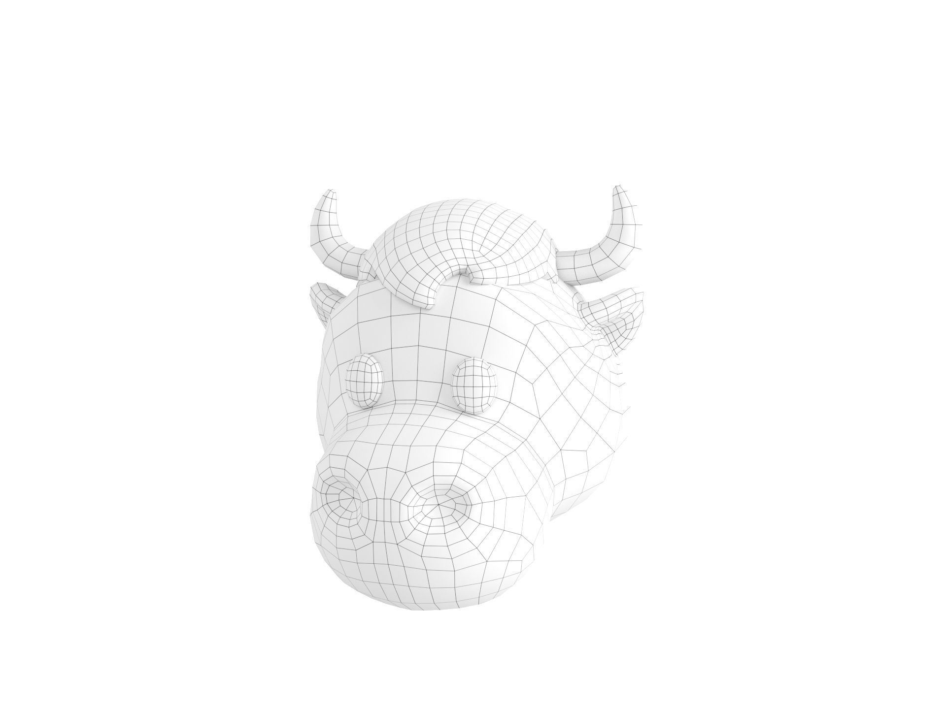 Prop126 Bull Head 3D model_26