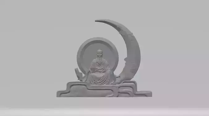 Wu Daozi - Confucius 3D Model 3D print model